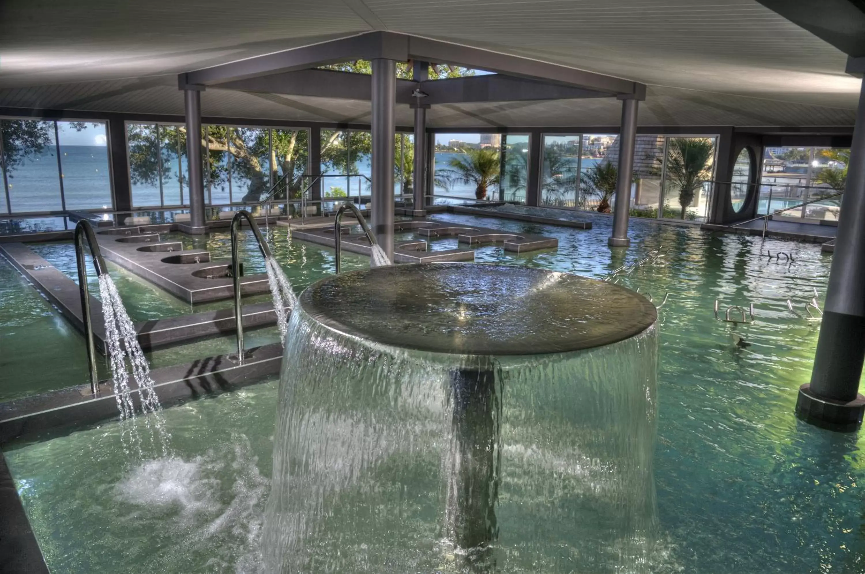 Hot Spring Bath, Swimming Pool in Chateau Royal Beach Resort & Spa, Noumea