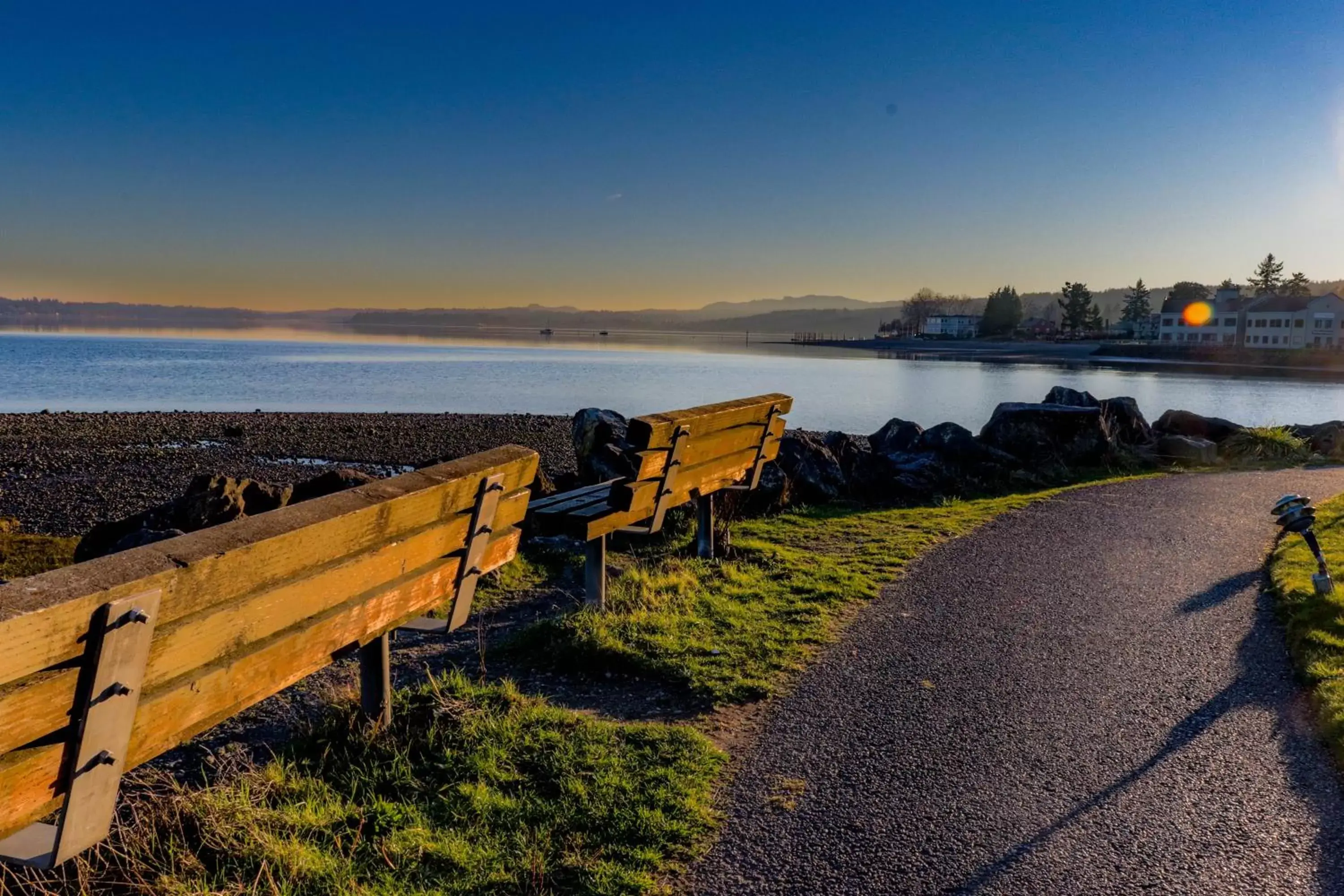 Sunset, Beach in Best Western Plus Silverdale Beach Hotel