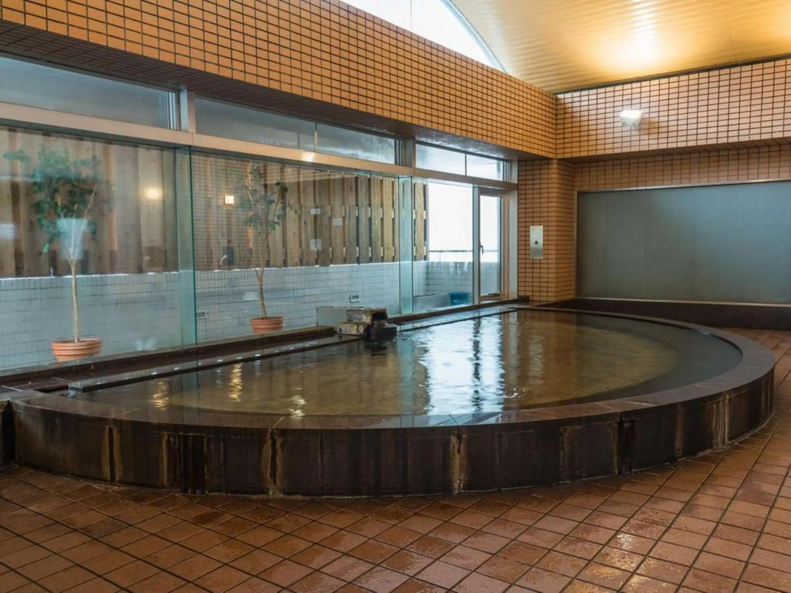 Hot Spring Bath, Swimming Pool in Naeba Prince Hotel