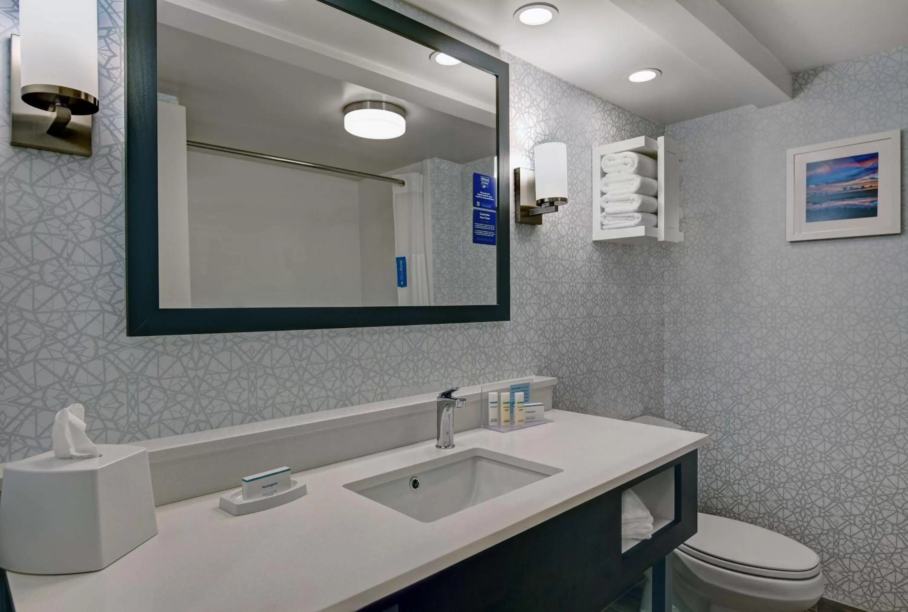 Bathroom in Hampton Inn Patriots Point