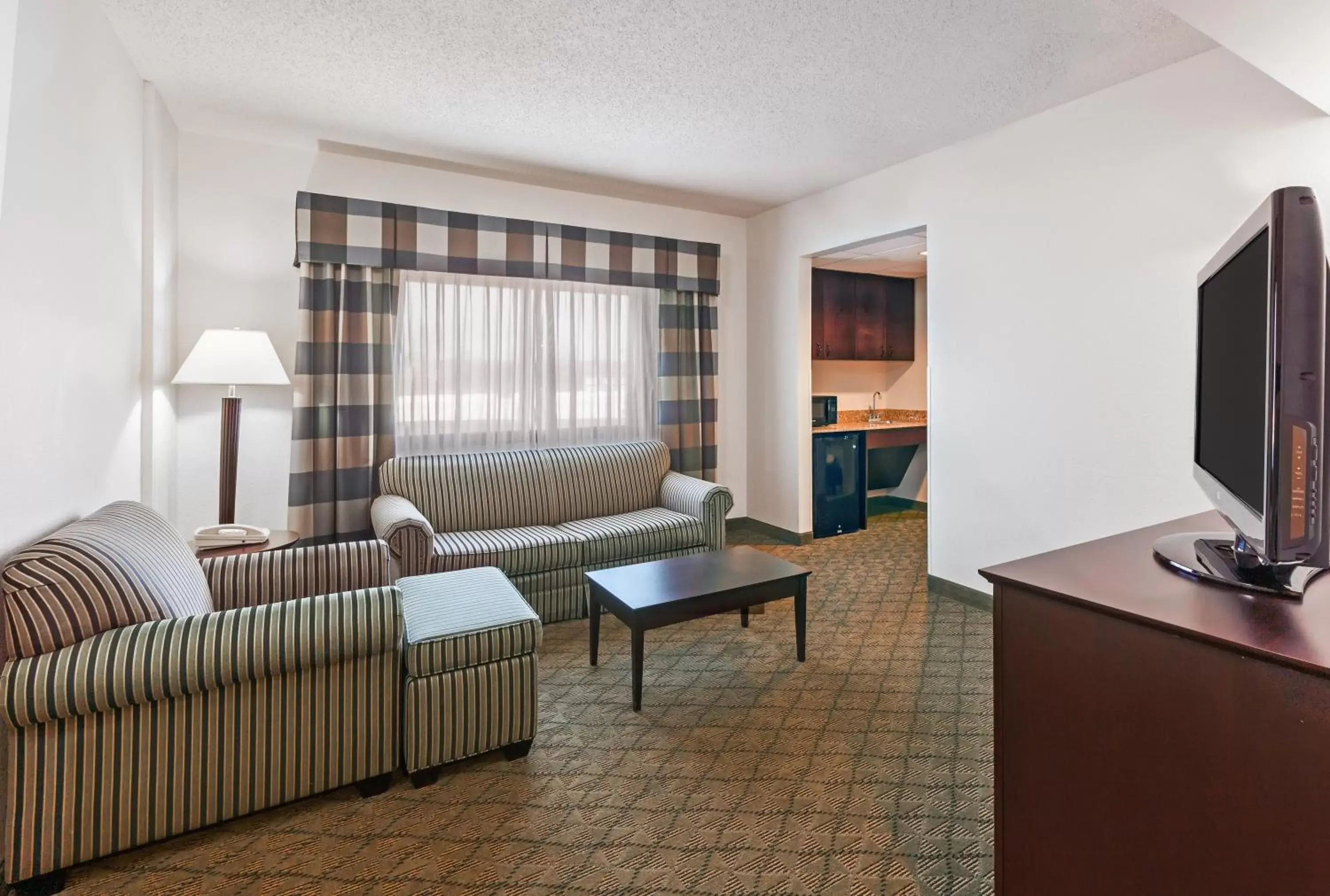 Photo of the whole room, Seating Area in Holiday Inn Springdale-Fayetteville Area, an IHG Hotel