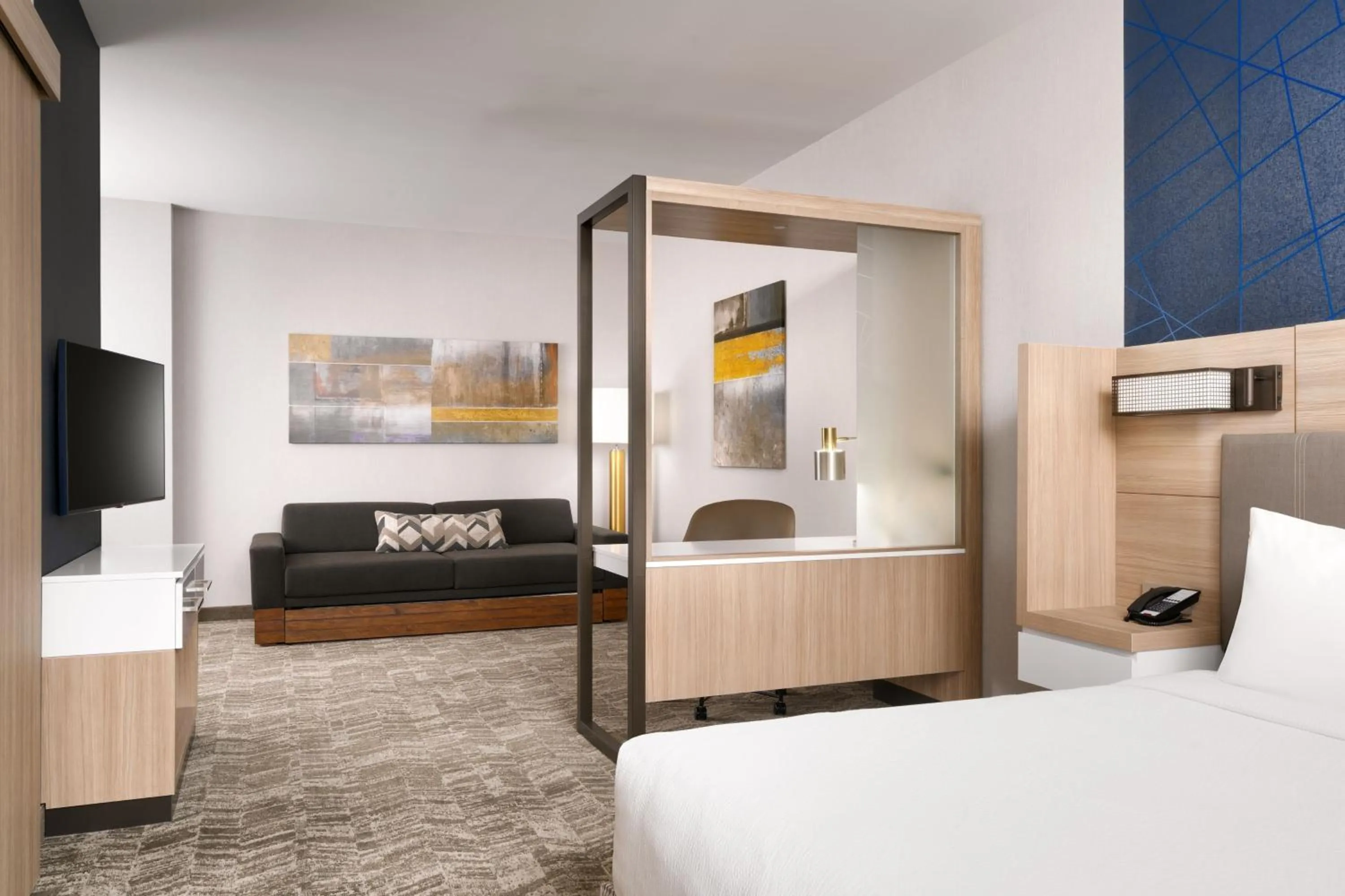 Photo of the whole room, Bed in SpringHill Suites by Marriott Phoenix Scottsdale