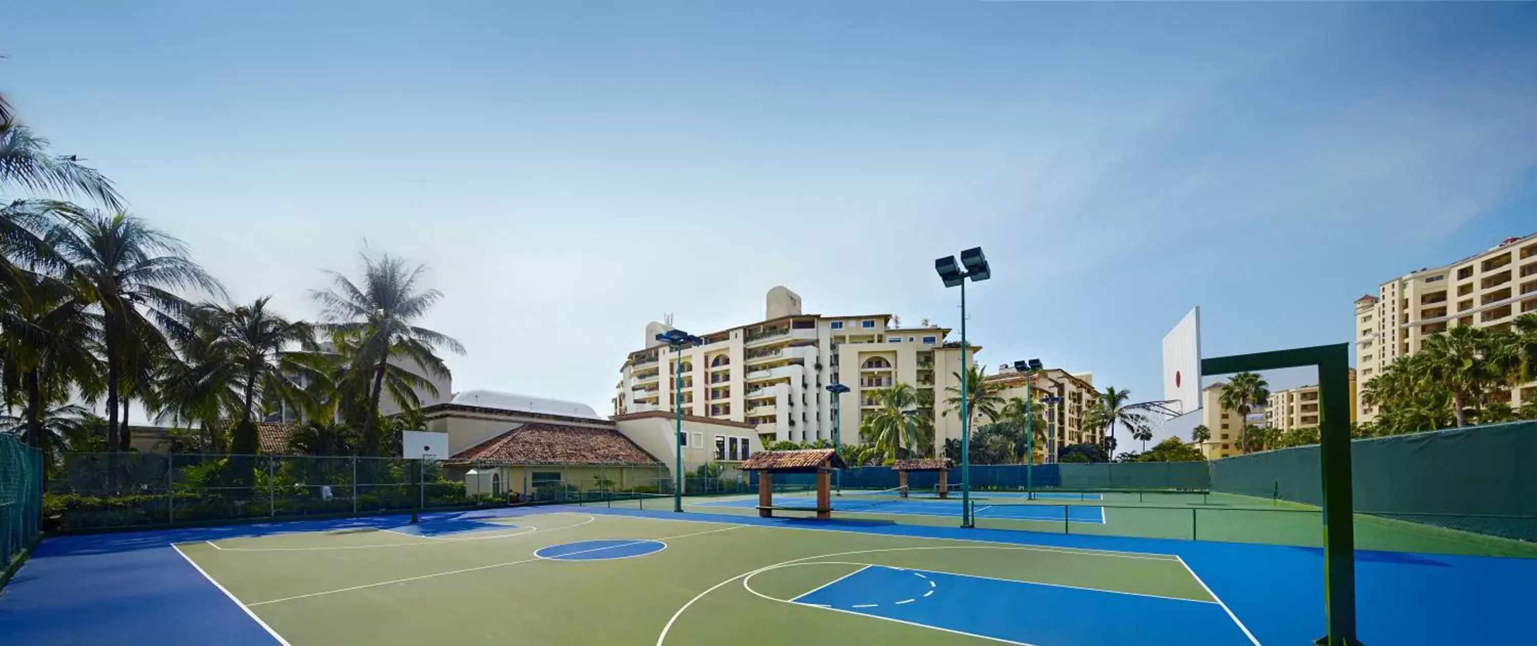 Tennis court in Velas Vallarta Suite Resort All-Inclusive