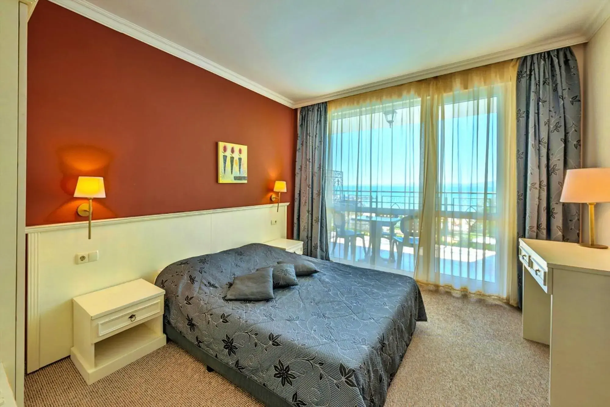 Bed in Festa Pomorie Resort