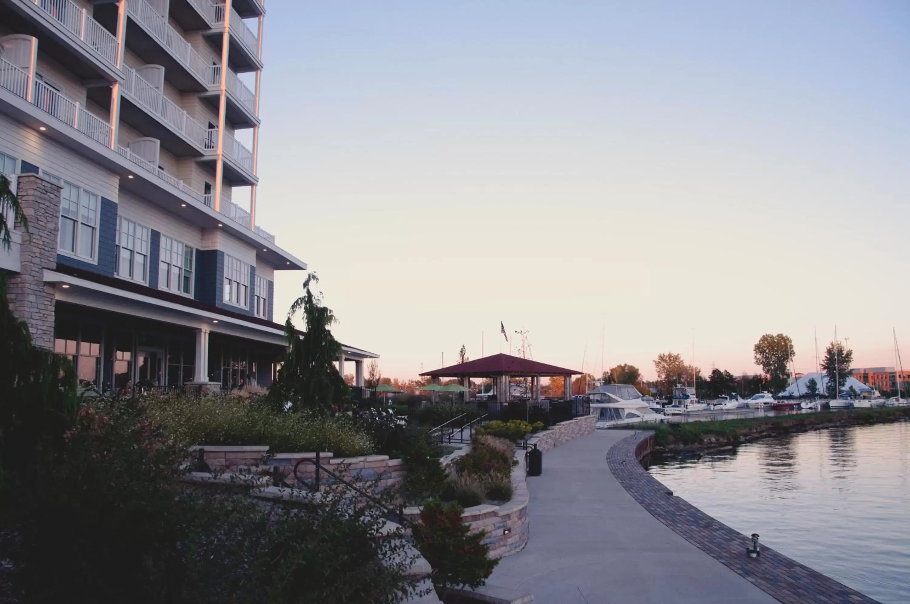 Patio in The Inn at Harbor Shores