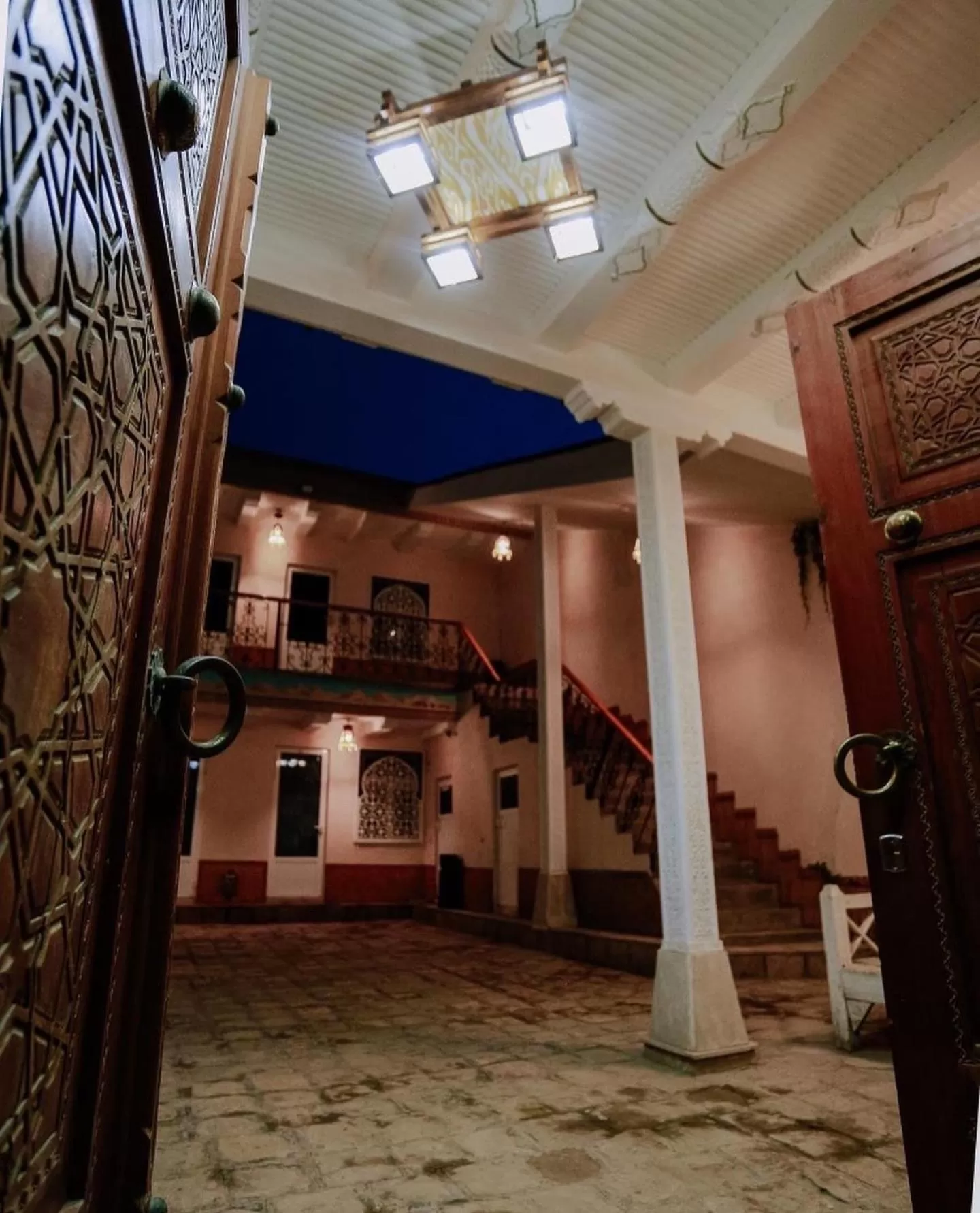 Property building in Bukhara house hotel