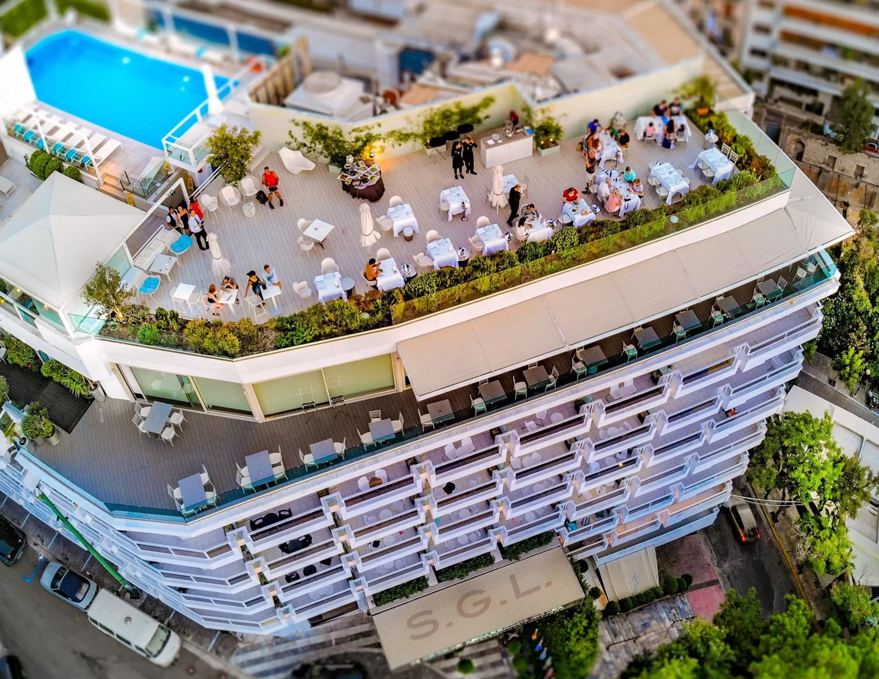 Bird's eye view in St George Lycabettus Lifestyle Hotel