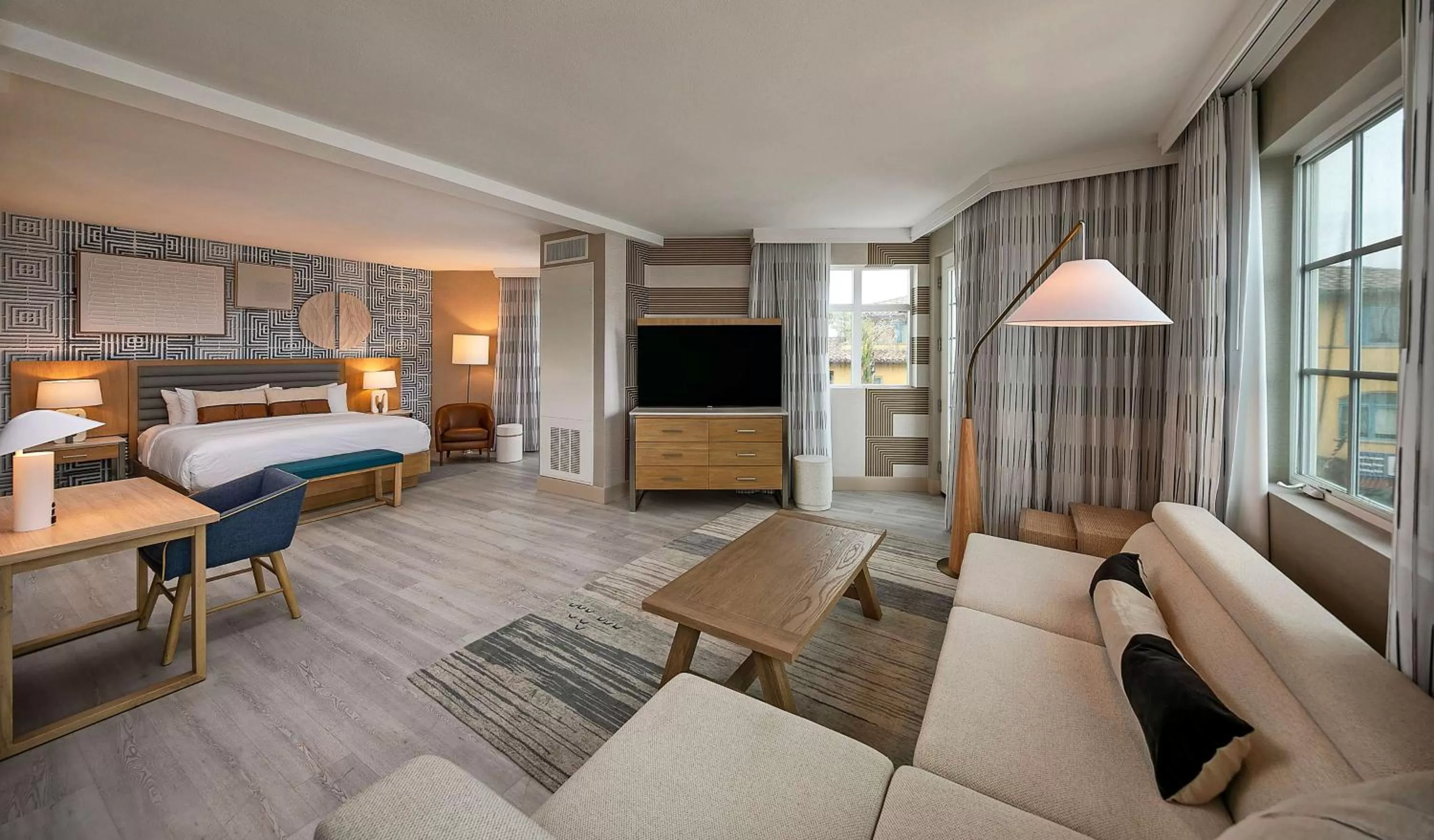 Living room, Bed in Inn at the Pier Pismo Beach, Curio Collection by Hilton