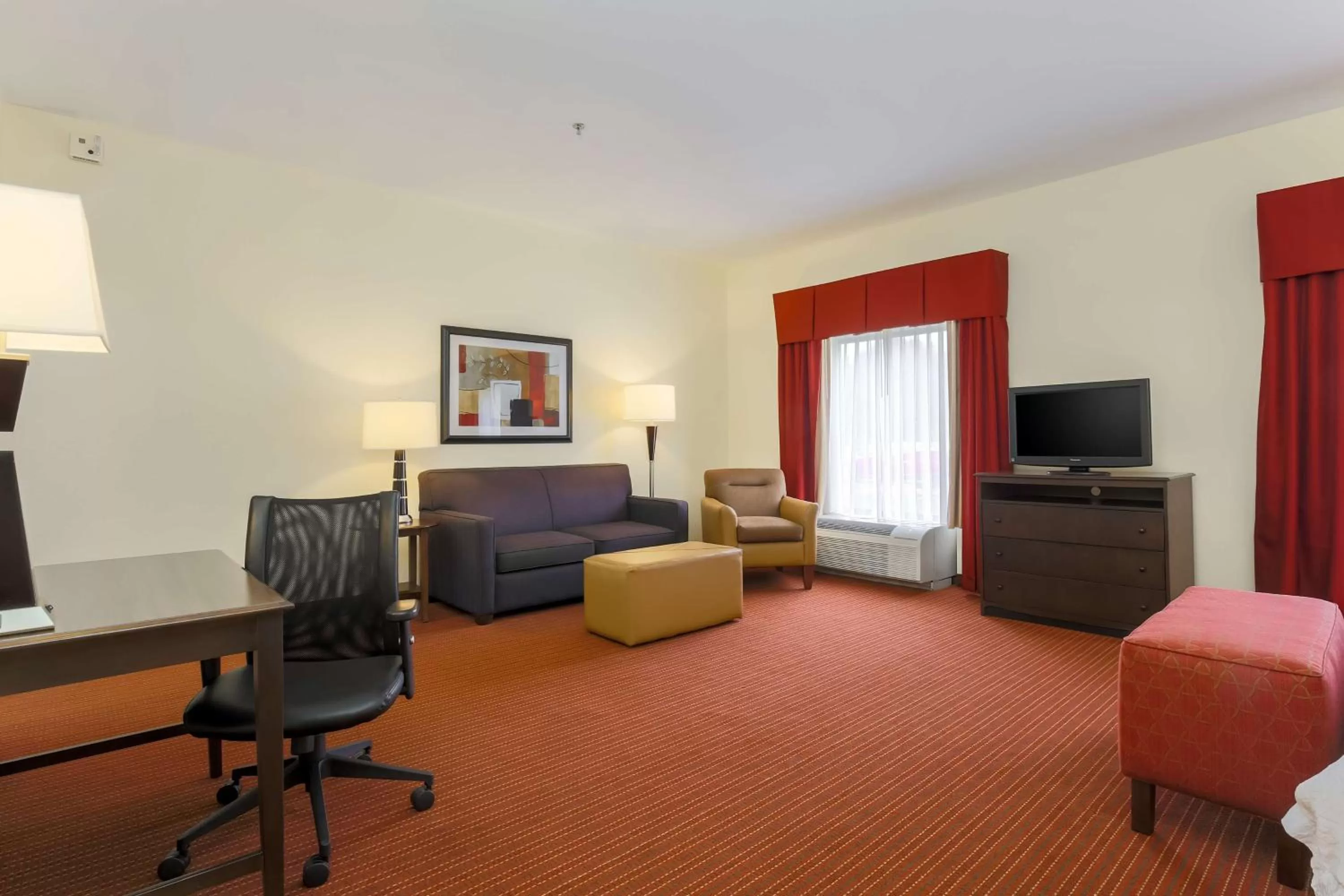 Living room in Hampton Inn Champaign/Urbana