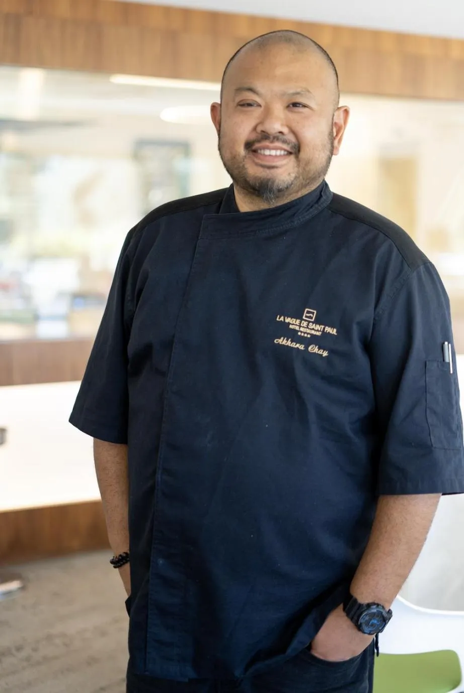 Staff in Hotel Restaurant La Vague de Saint Paul