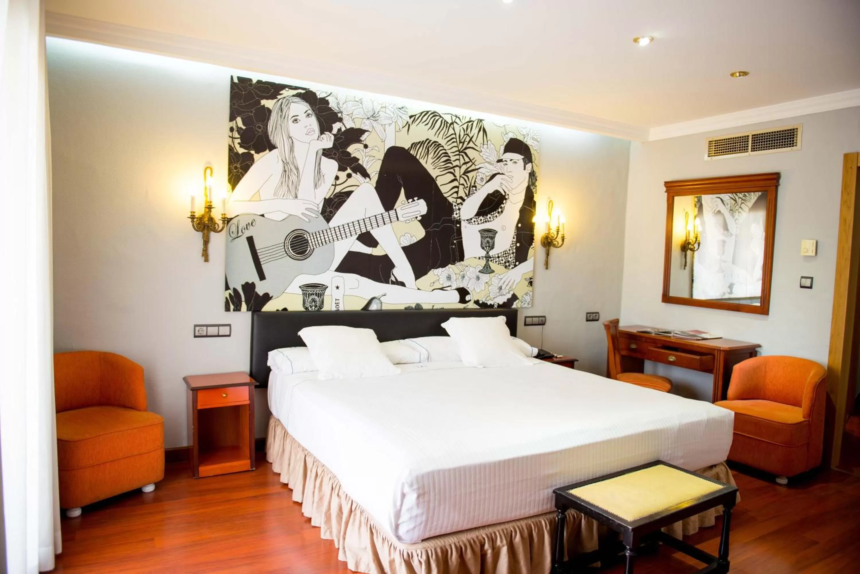 Bed in Hotel Los Angeles Granada