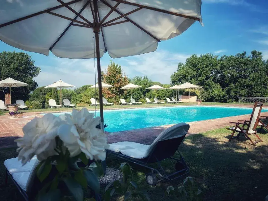 Solarium, Swimming Pool in Relais Villa Baldelli