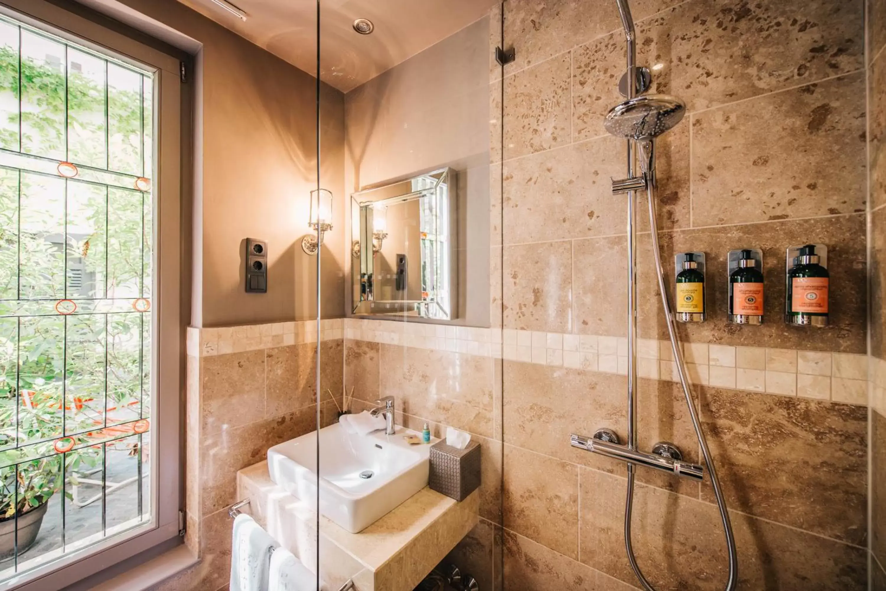 Bathroom in BALTAZÁR Boutique Hotel by Zsidai Hotels at Buda Castle