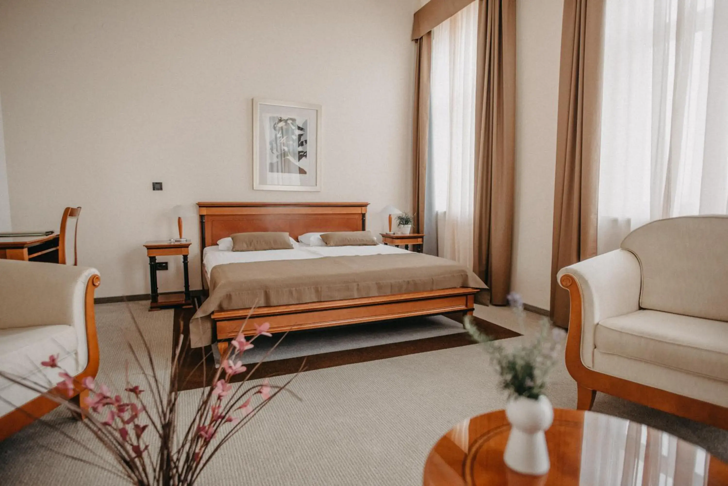 Bed in Hotel Villa Eugenia