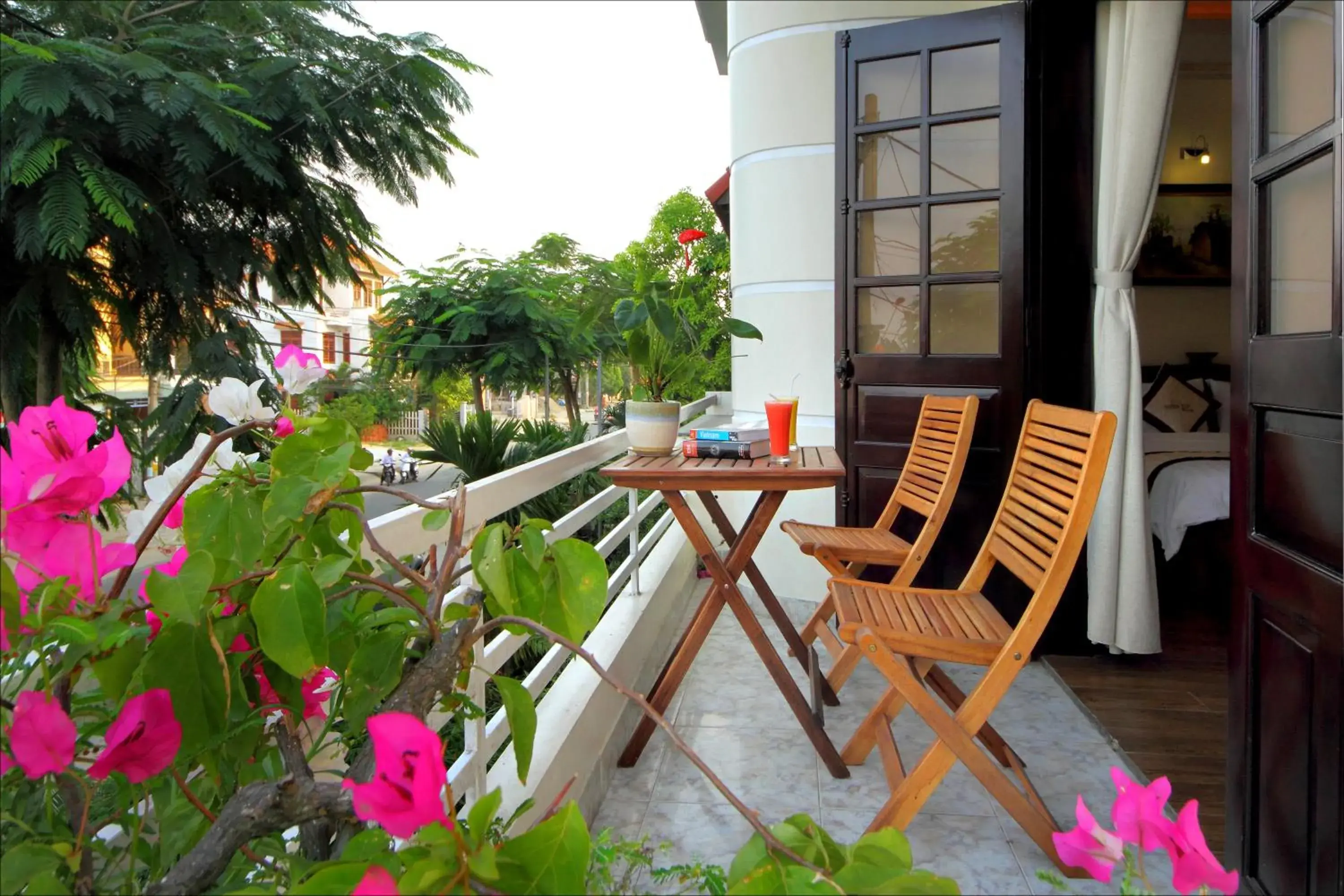 Balcony/Terrace in Thien Tan Villa with Private Pool