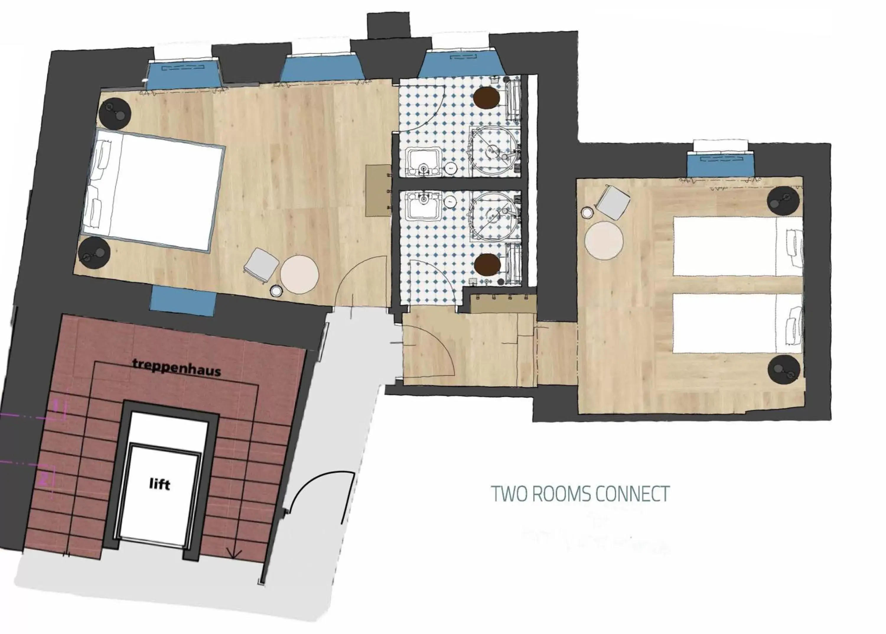 Floor Plan in Hotel De Londres