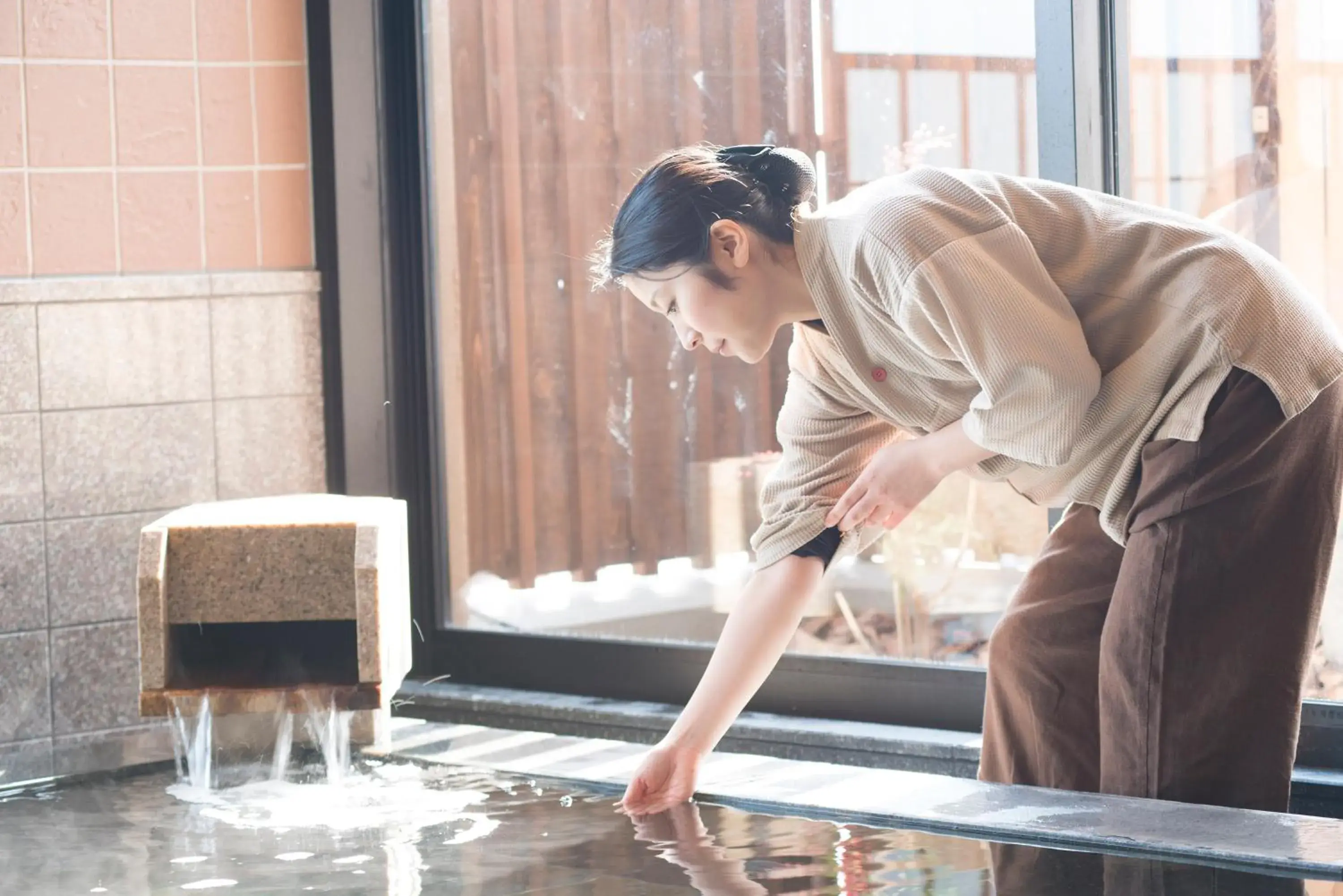 Hot Spring Bath in Onyado Nono Nara Natural Hot Springs