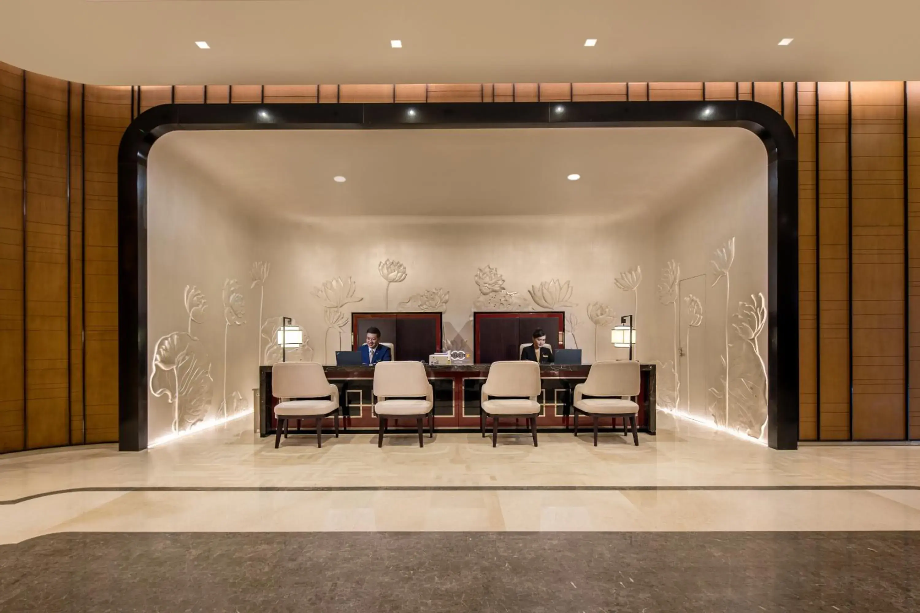 Lobby or reception in Ascott Riverside Garden Beijing