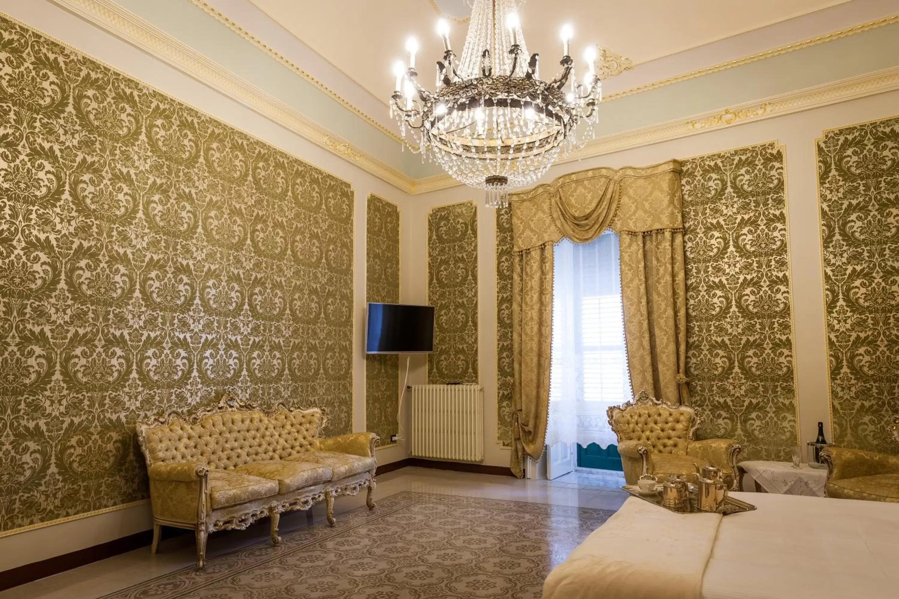 Decorative detail, Seating Area in Palazzo Montalbano