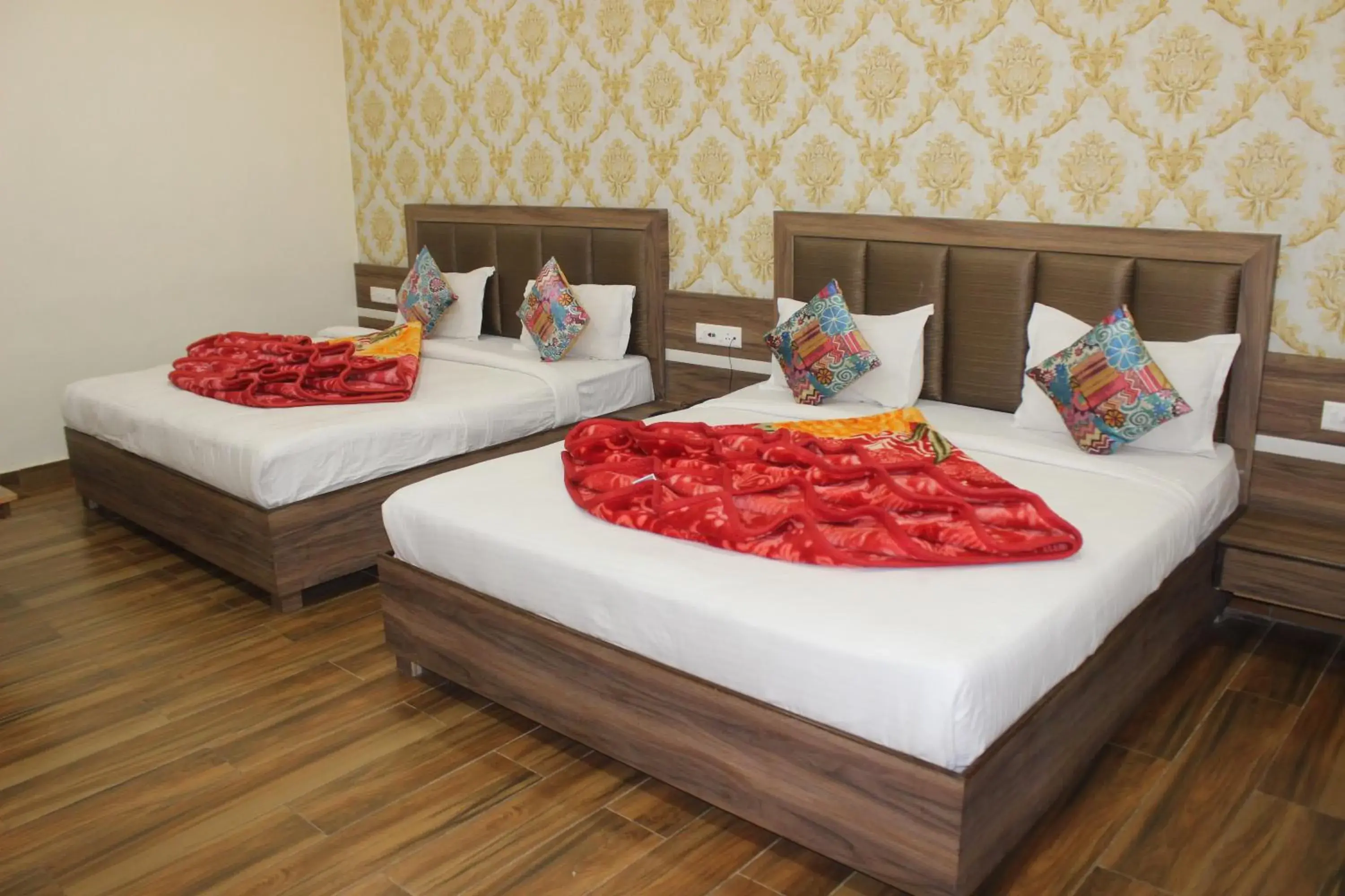 Bed in Hotel Shivaay Grand