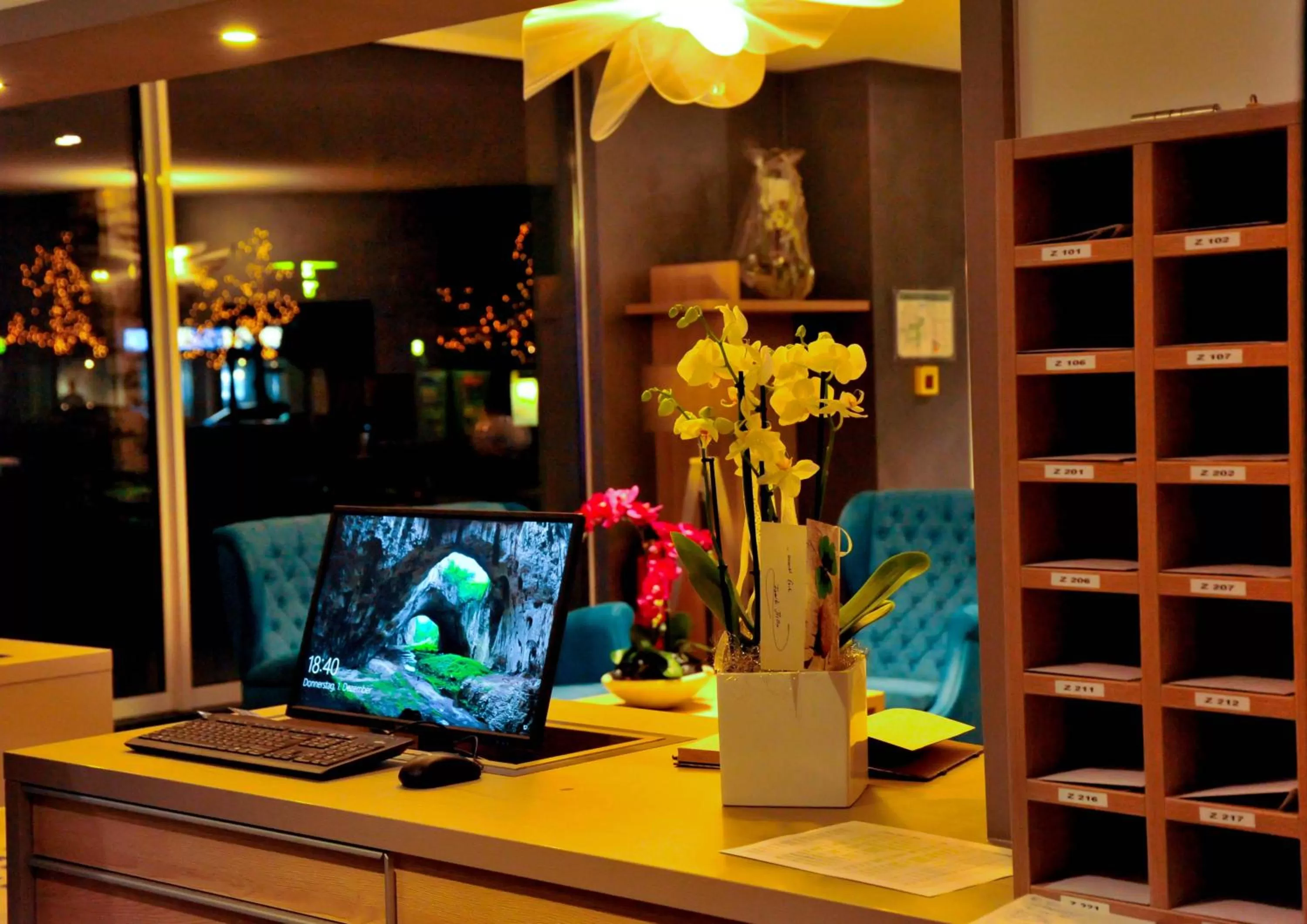 Lobby or reception in Centrale Hotel und Restaurant