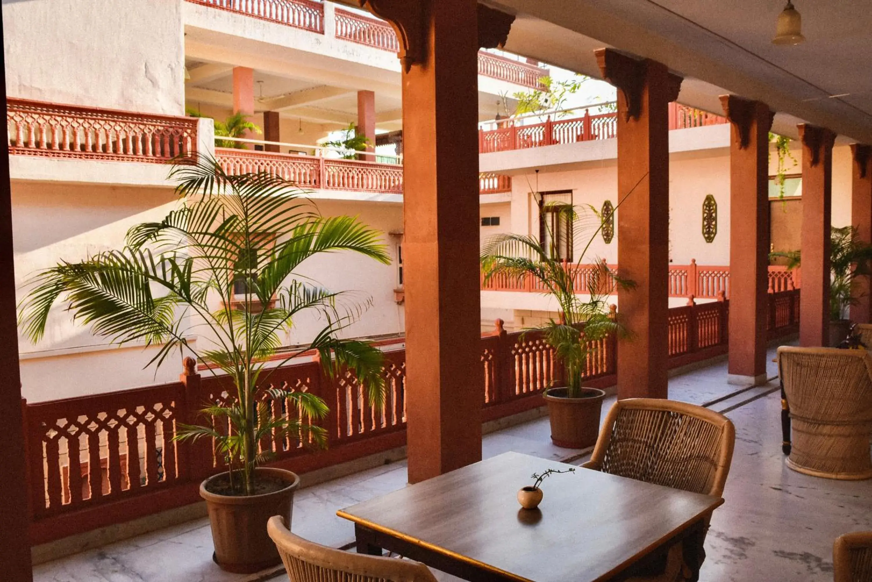 Balcony/Terrace in Suryaa Villa Jaipur - A Boutique Heritage Haveli