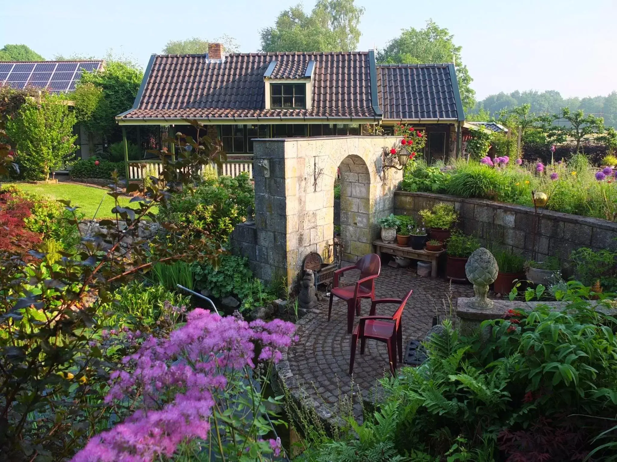 Garden, Property Building in De Wiede Blik