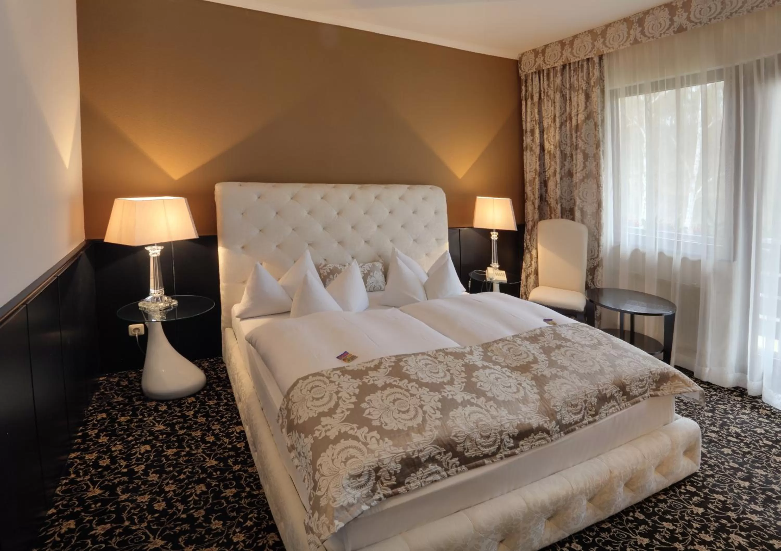 Bedroom, Bed in Hotel Forsthaus