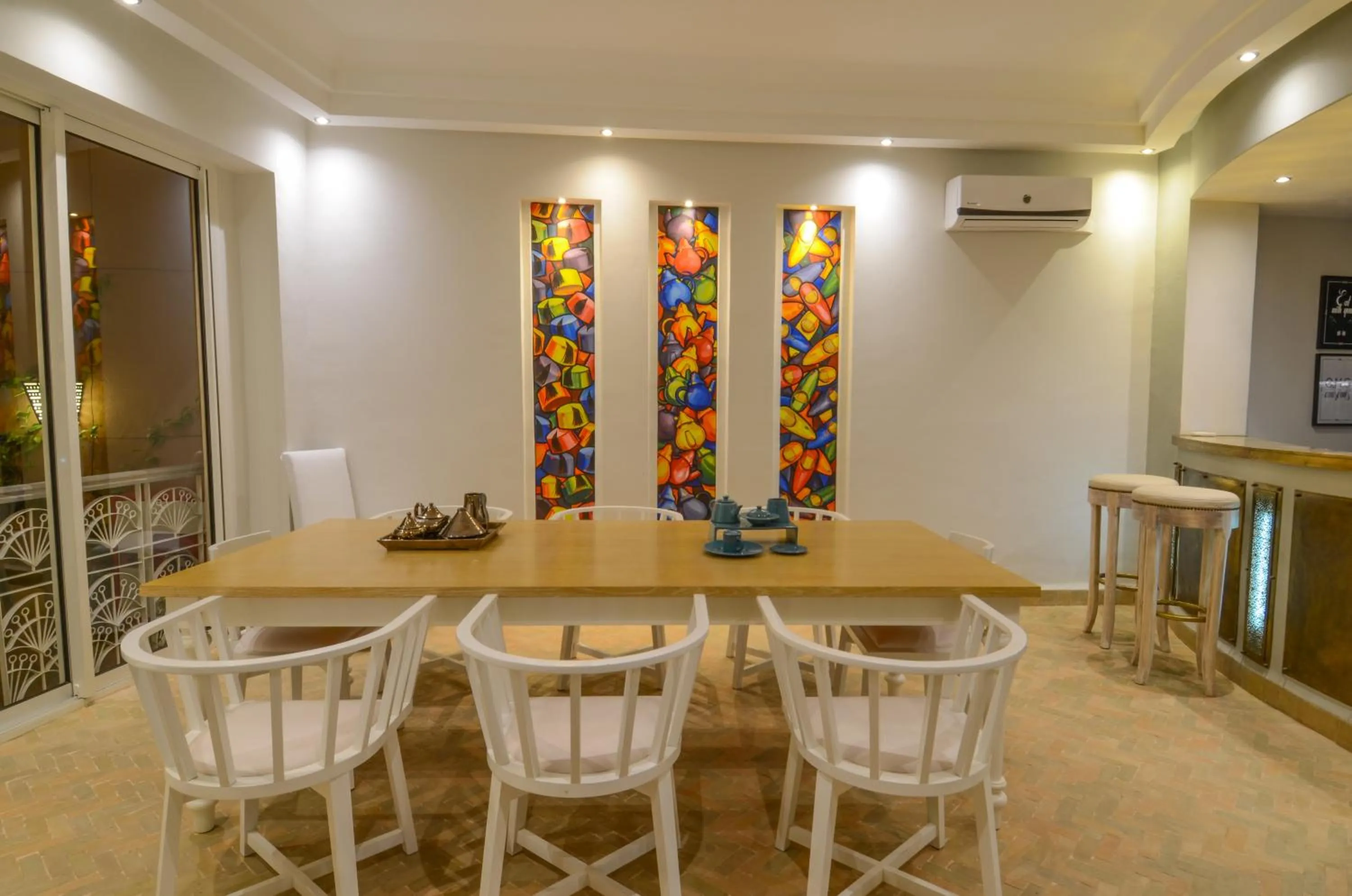 Dining area in Riad Ayni