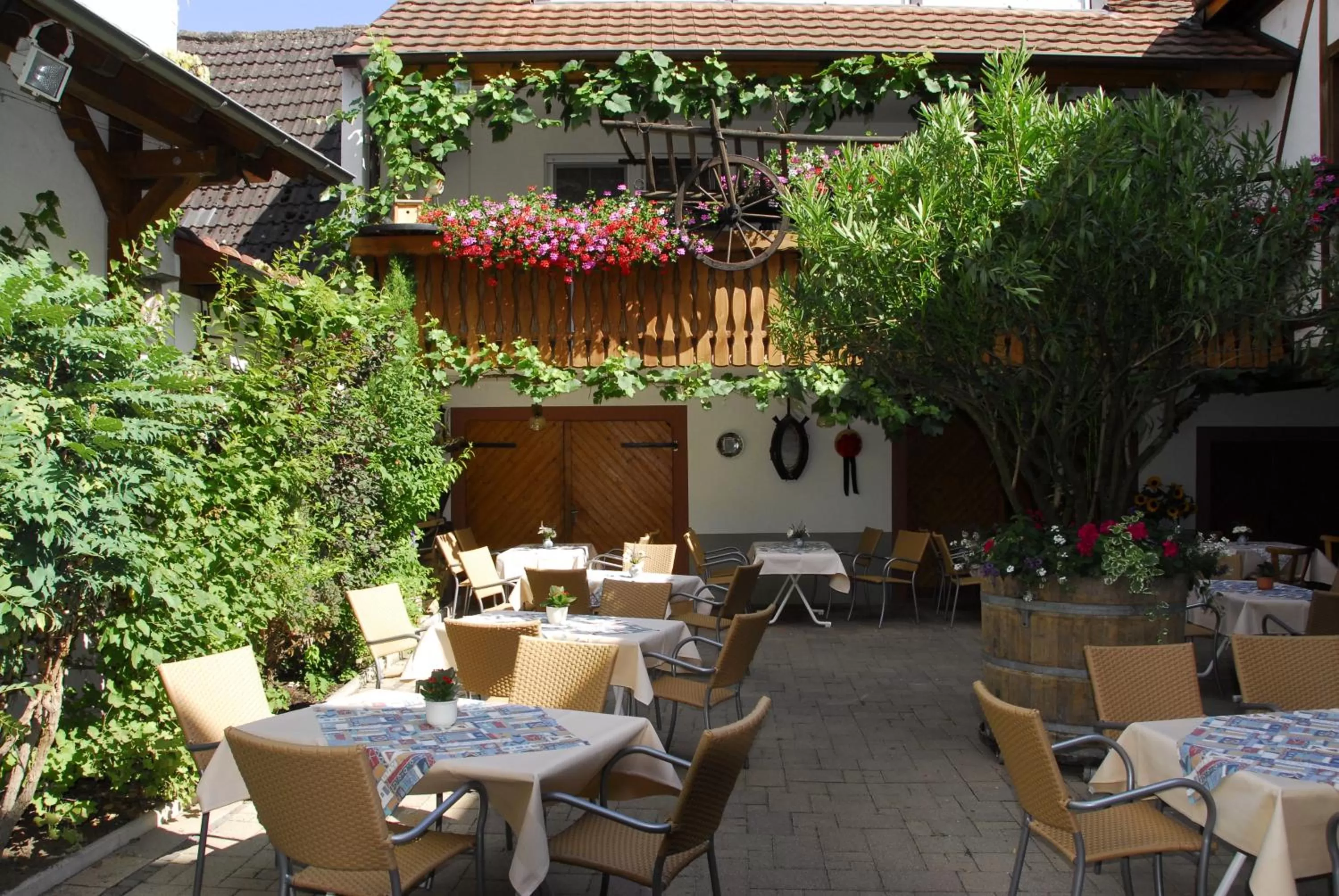 Patio in Weinhotel / Gasthaus zur Sonne