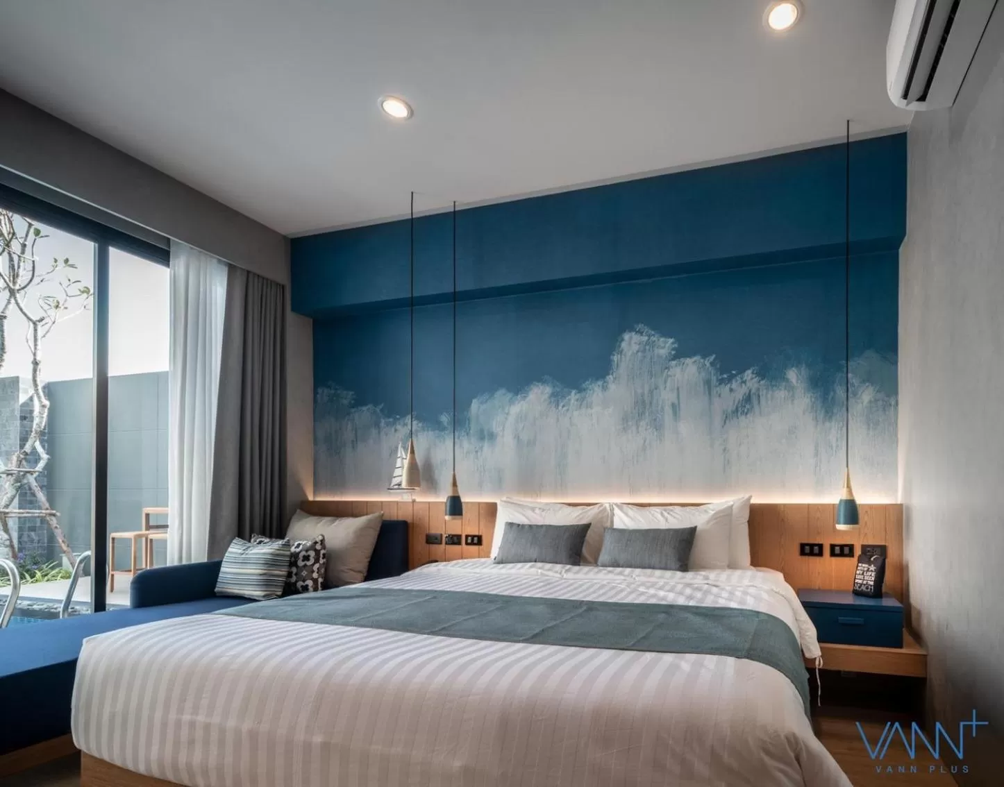 Bed in Vann Hua Hin Resort