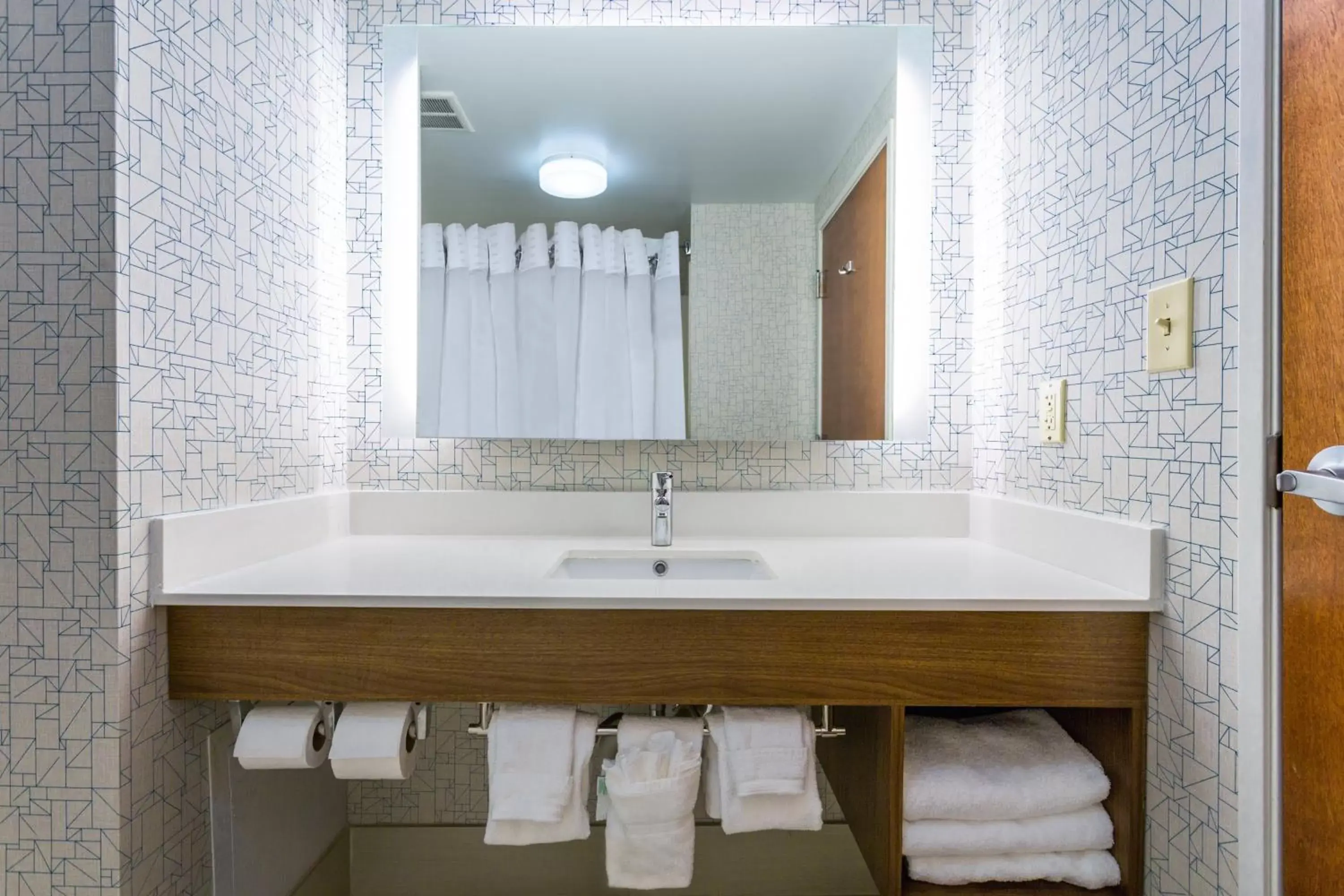 Bathroom in Holiday Inn Express Hotel and Suites Petersburg - Fort Lee, an IHG Hotel