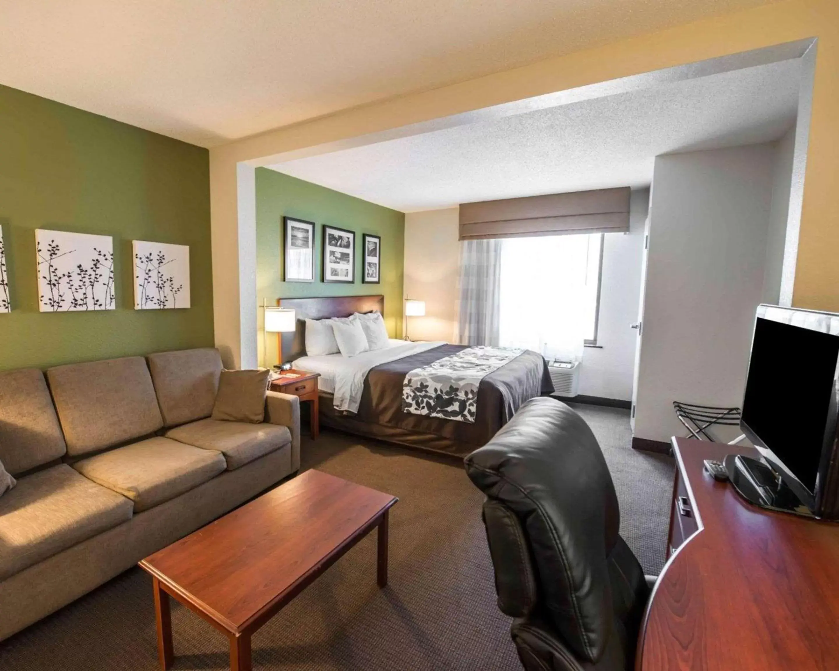 Bedroom, Seating Area in Sleep Inn & Suites Princeton I-77
