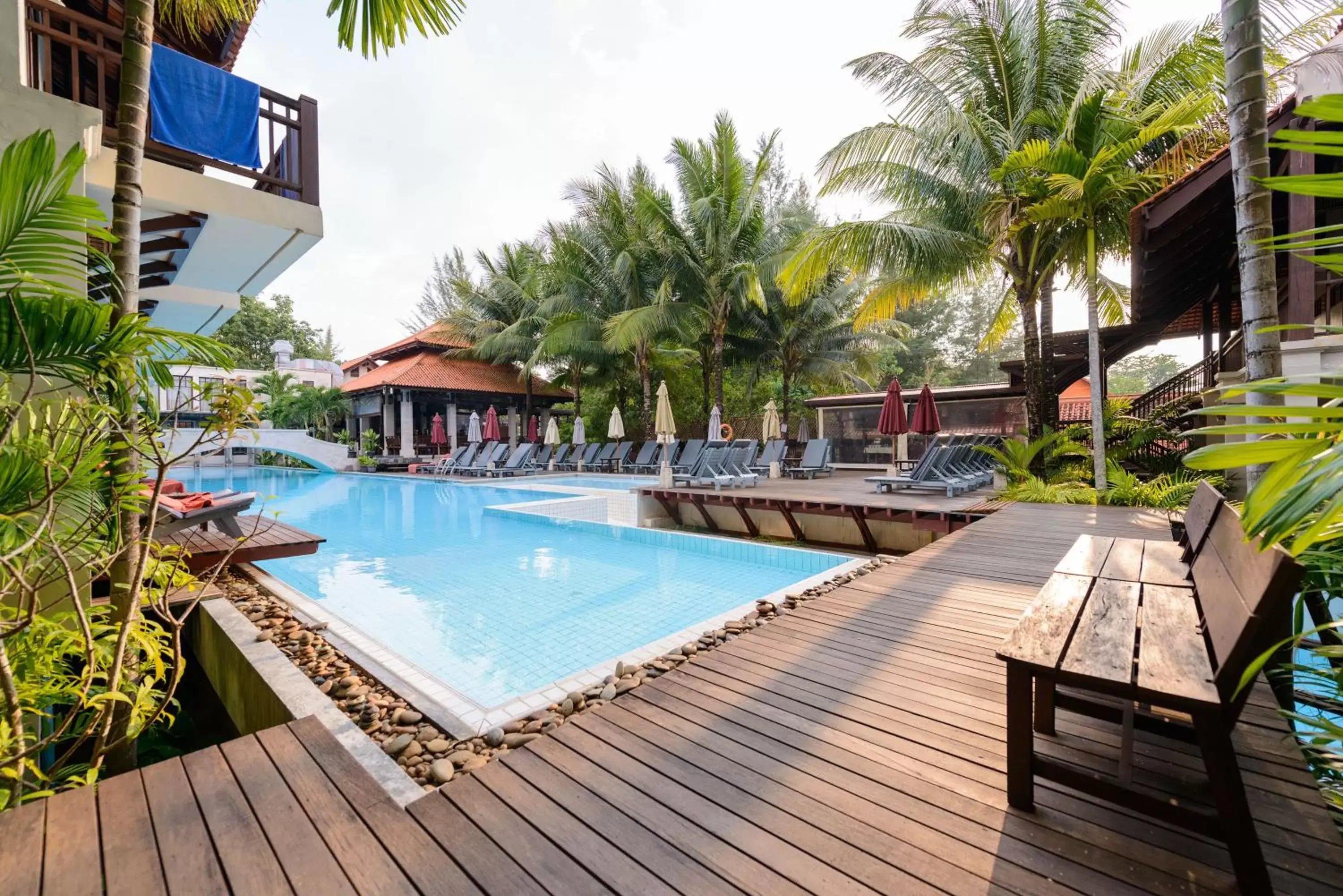 Balcony/Terrace, Swimming Pool in Khaolak Oriental Resort - Adult Only