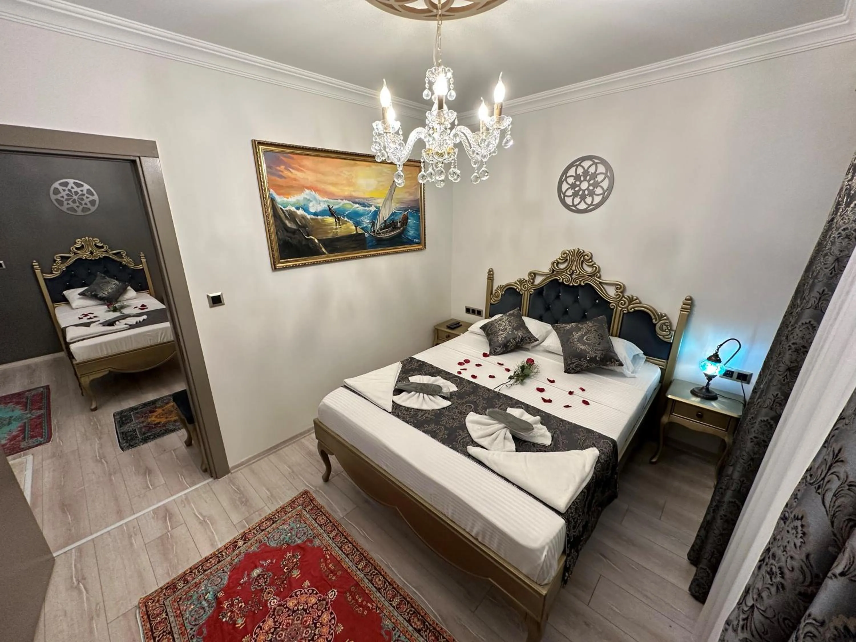 Bed in Ethnica Suites