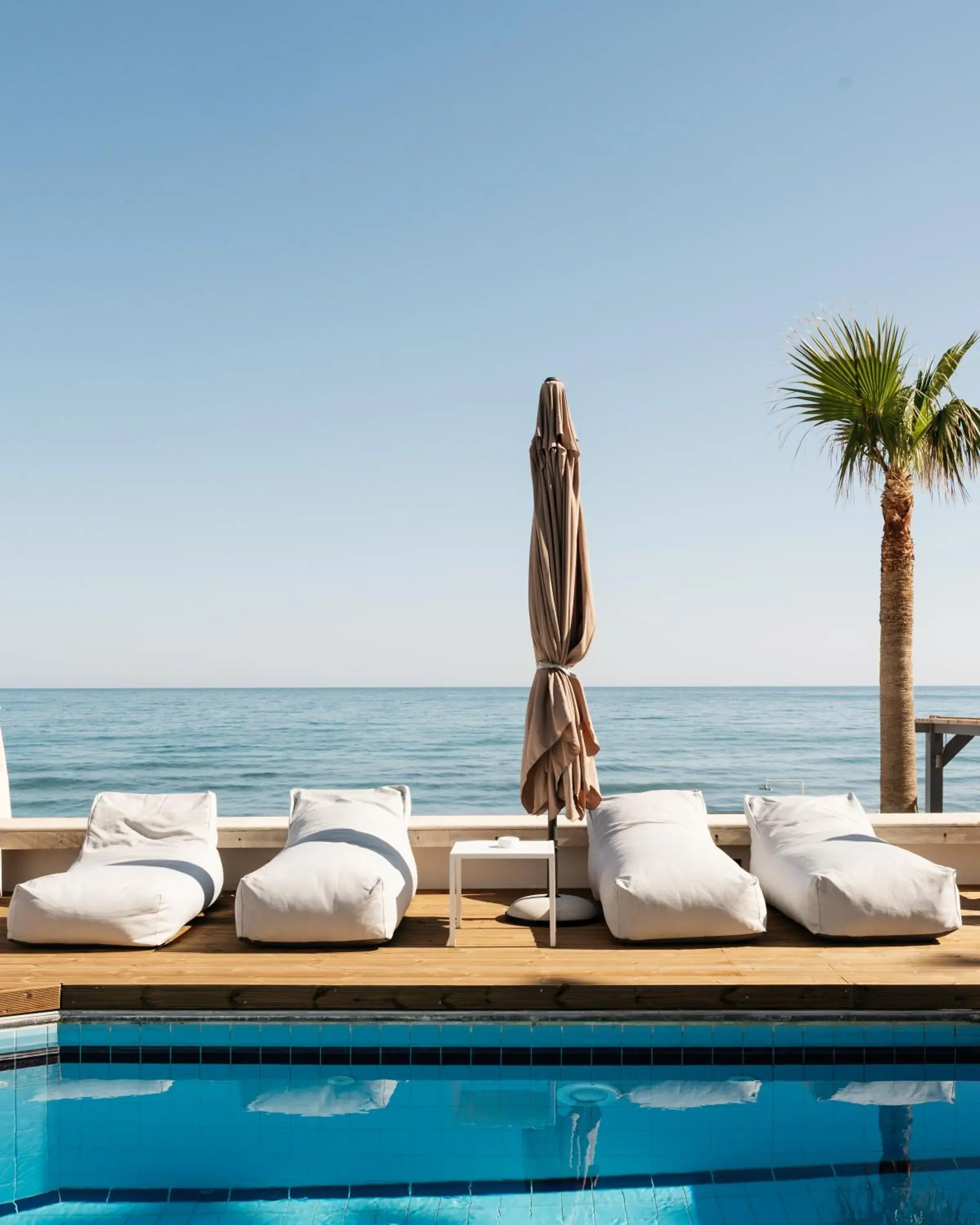 sunbed in Petradi Beach Lounge Hotel sunbed in Petradi Beach Lounge Hotel