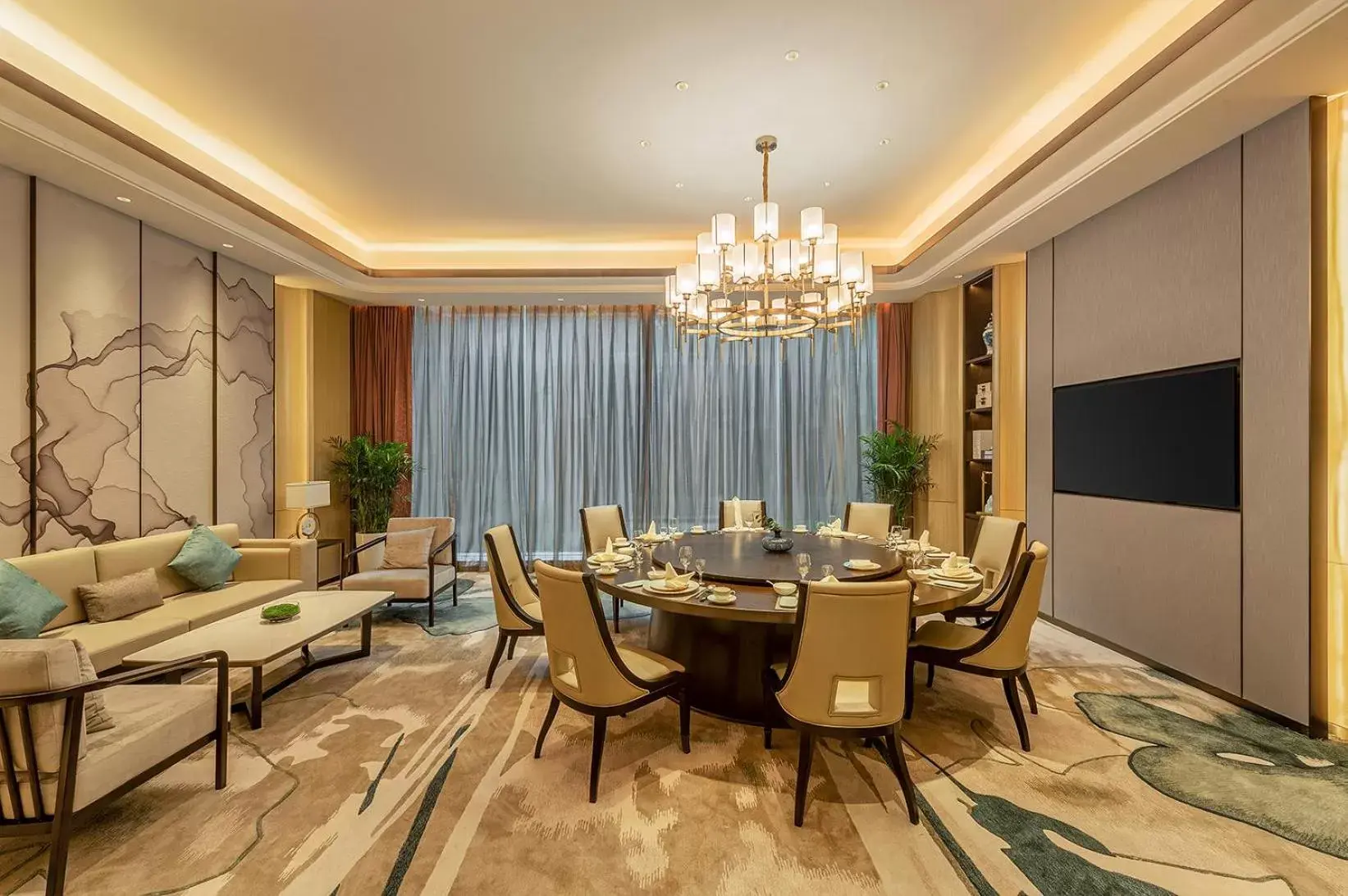 Restaurant/places to eat, Dining Area in Wyndham Qingdao