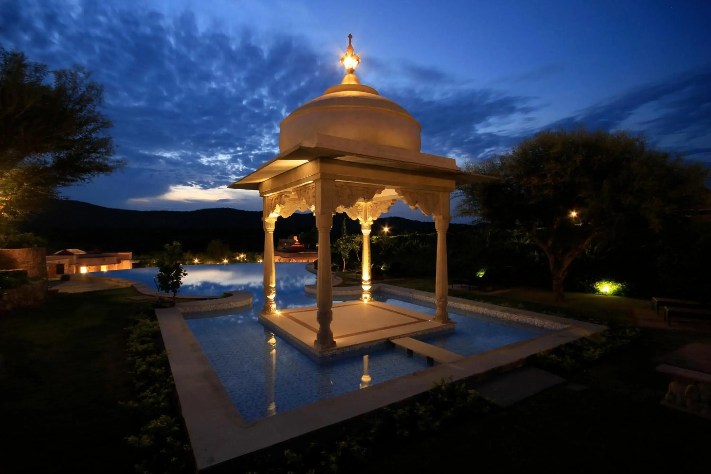 Night, Swimming Pool in Tree of Life Resort & Spa Jaipur