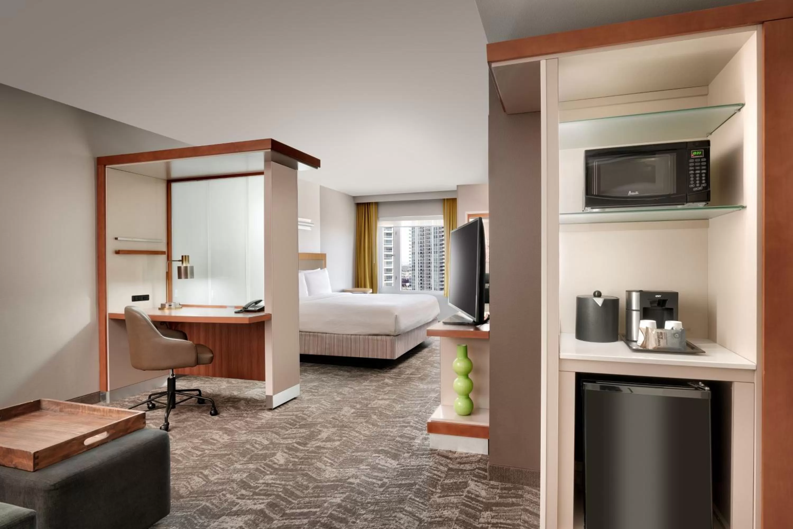 Bedroom, Bed in SpringHill Suites by Marriott Las Vegas Convention Center