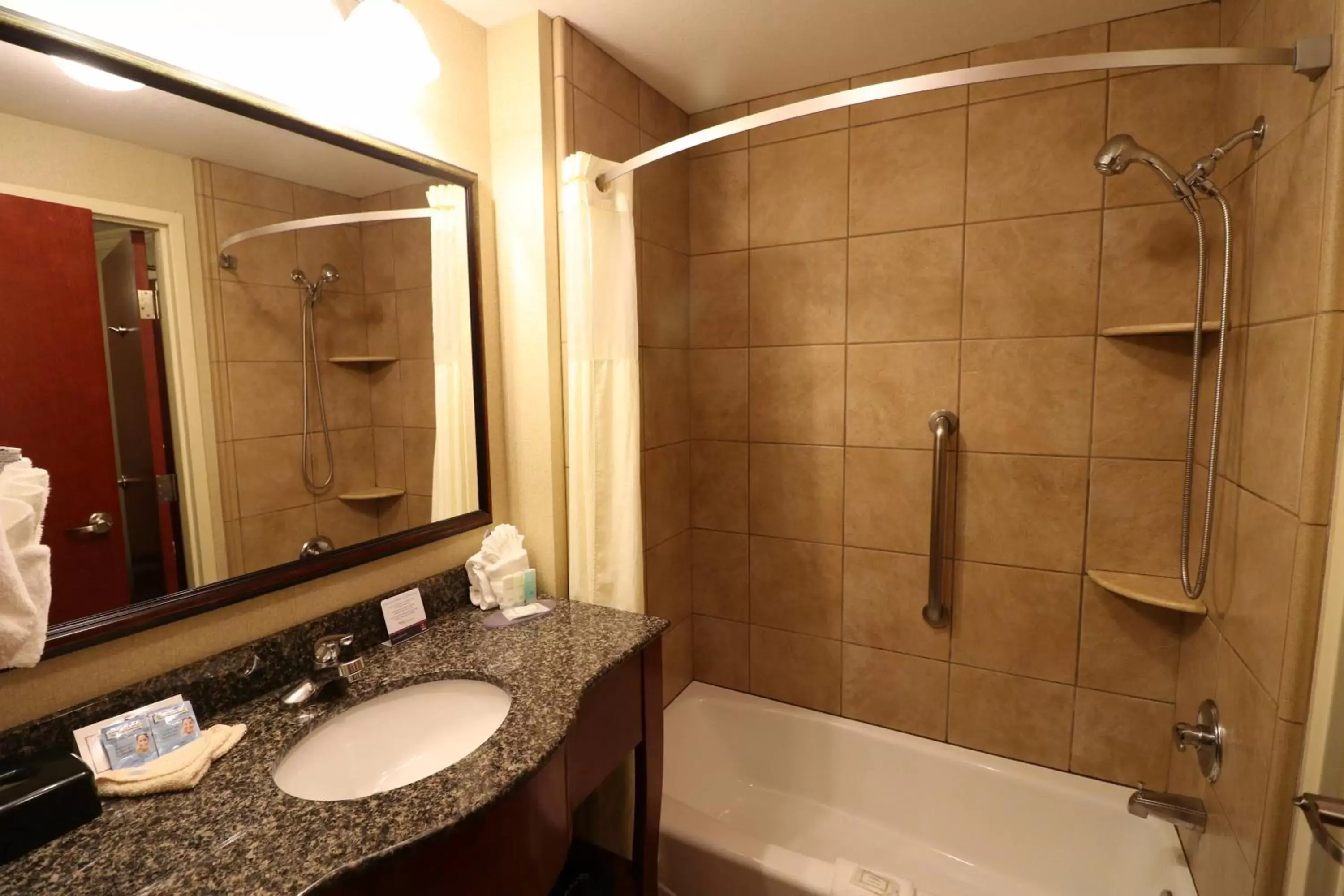 Bathroom in Clarion Inn Near Island Drive