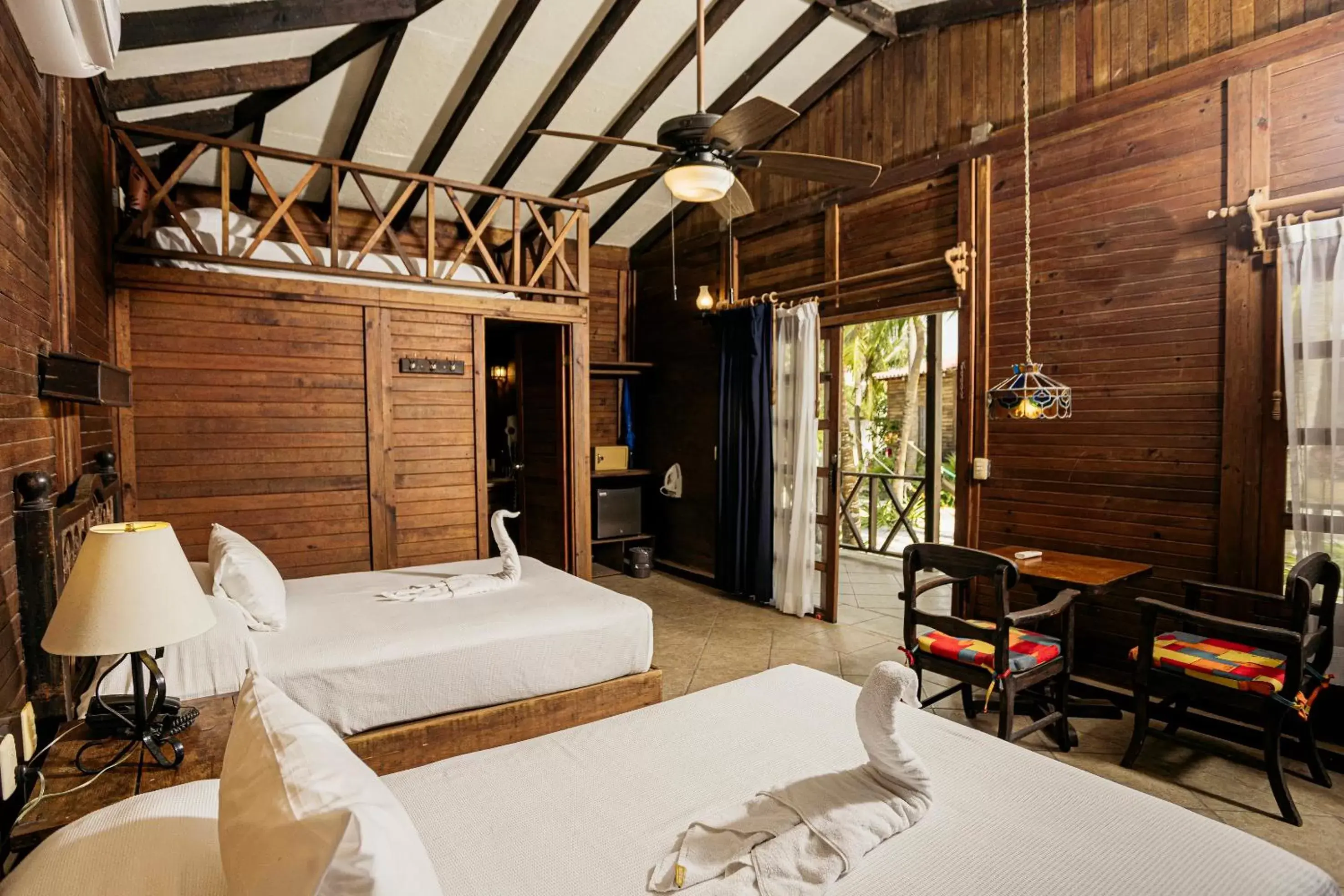 OceanFront Bungalow - 2 Doubles Beds in Petit Lafitte Beach Front Hotel & Bungalows OceanFront Bungalow - 2 Doubles Beds in Petit Lafitte Beach Front Hotel & Bungalows