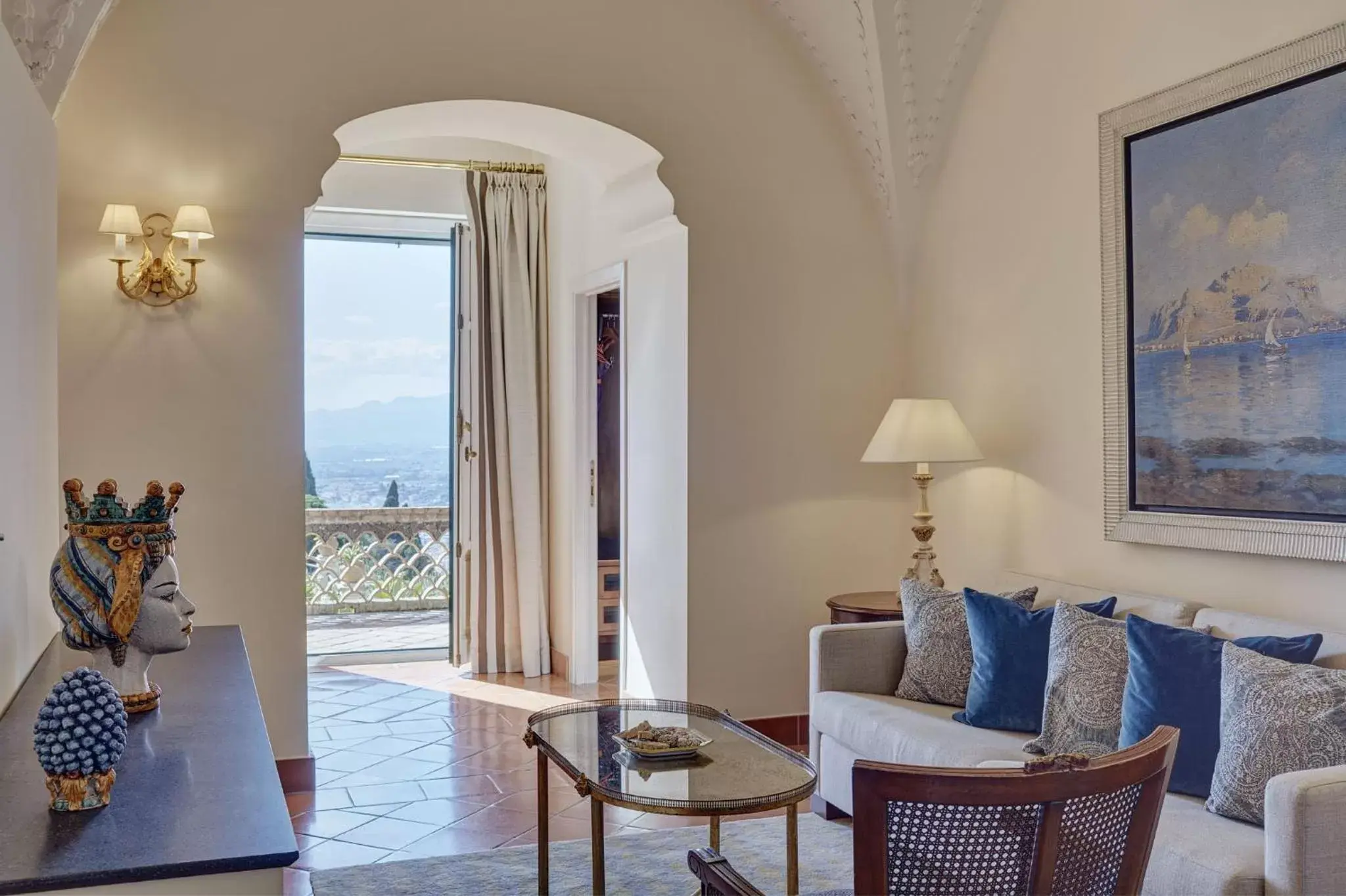 Seating Area in Grand Hotel Timeo, A Belmond Hotel, Taormina