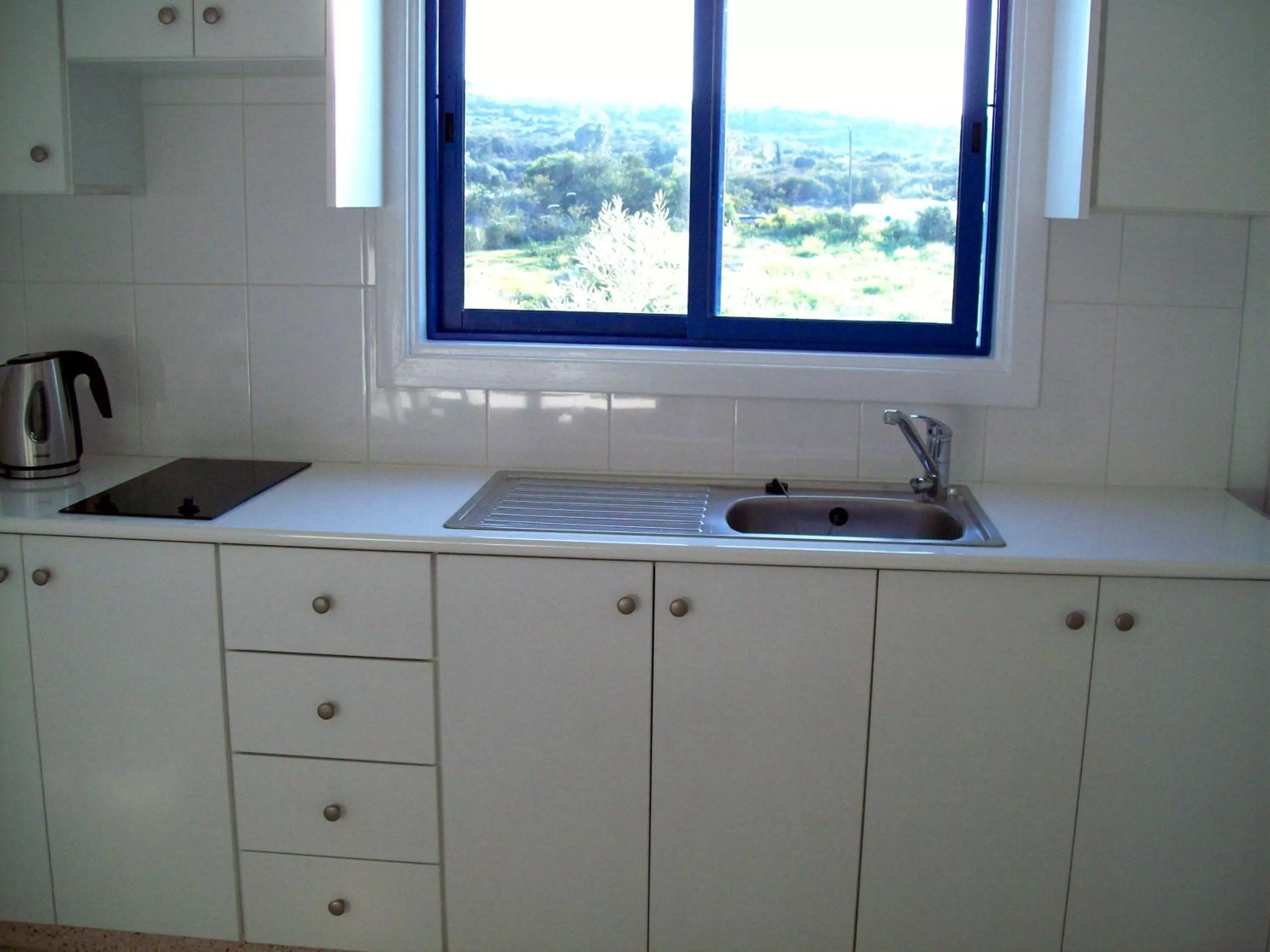 Kitchen or kitchenette in Flokkas Hotel Apartments