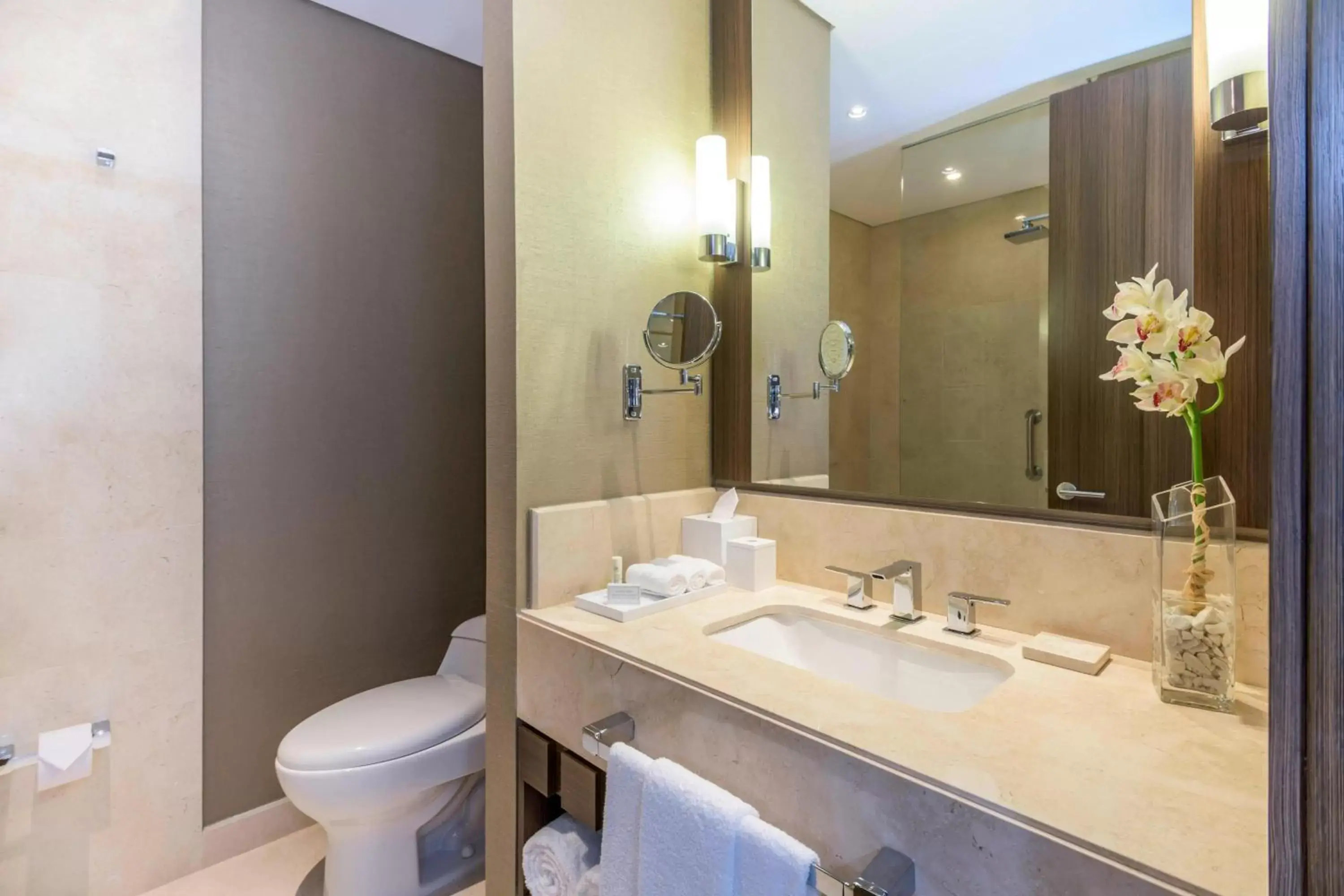 Bathroom in Courtyard by Marriott Bogota Airport