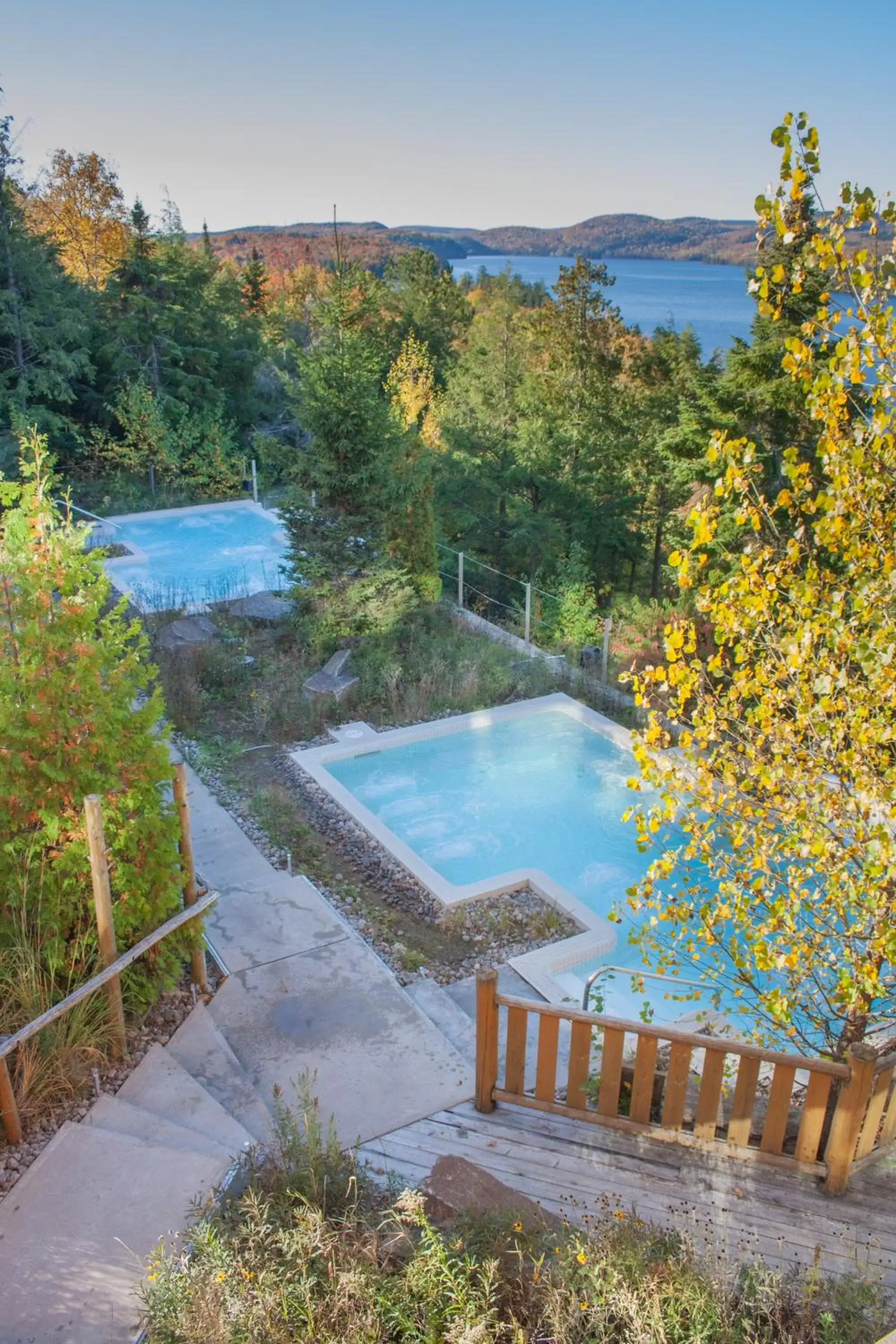 Pool View in Sacacomie Hôtel et Spa