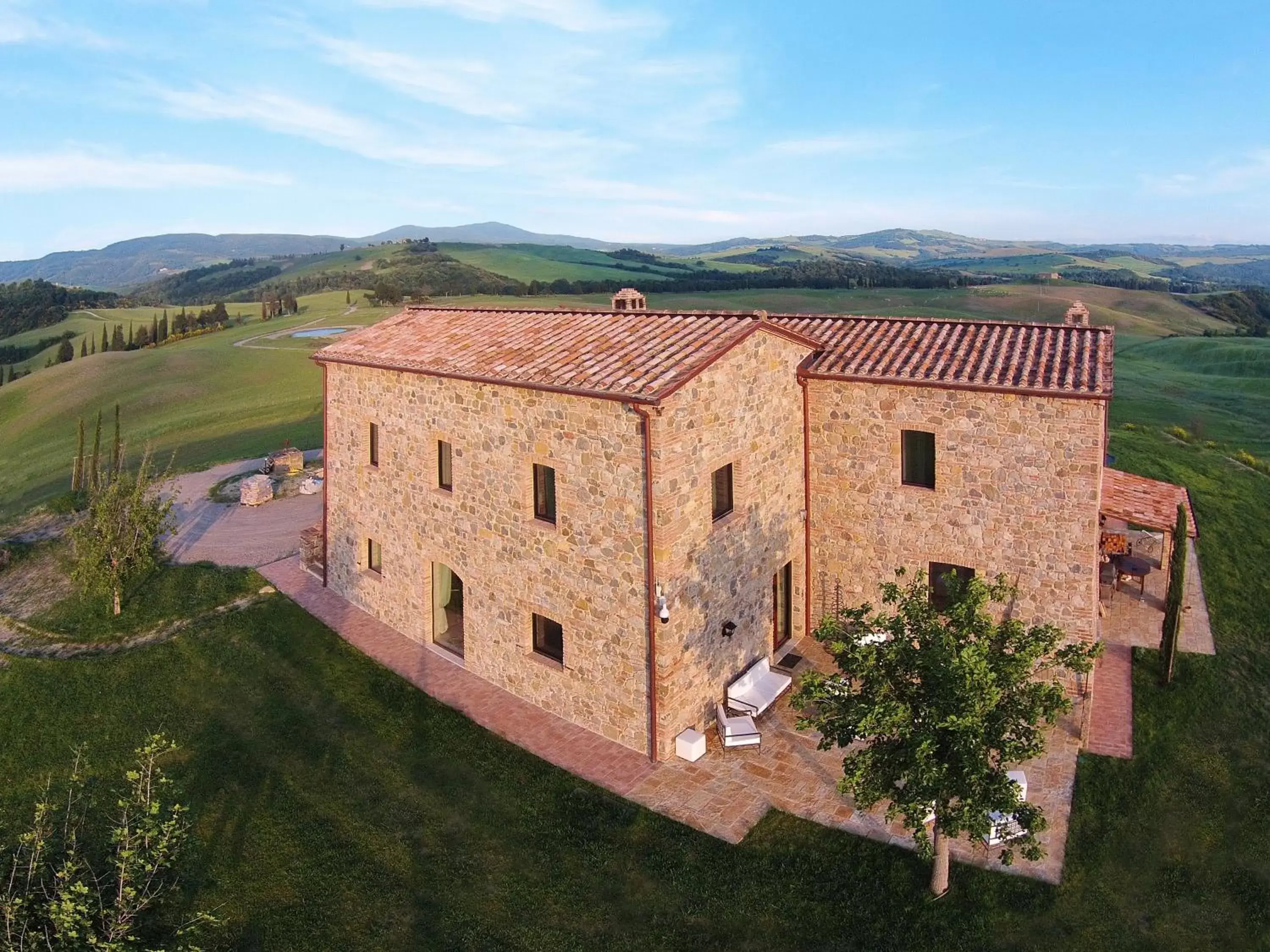 Facade/entrance, Bird's-eye View in RELAIS VAL D'ORCIA