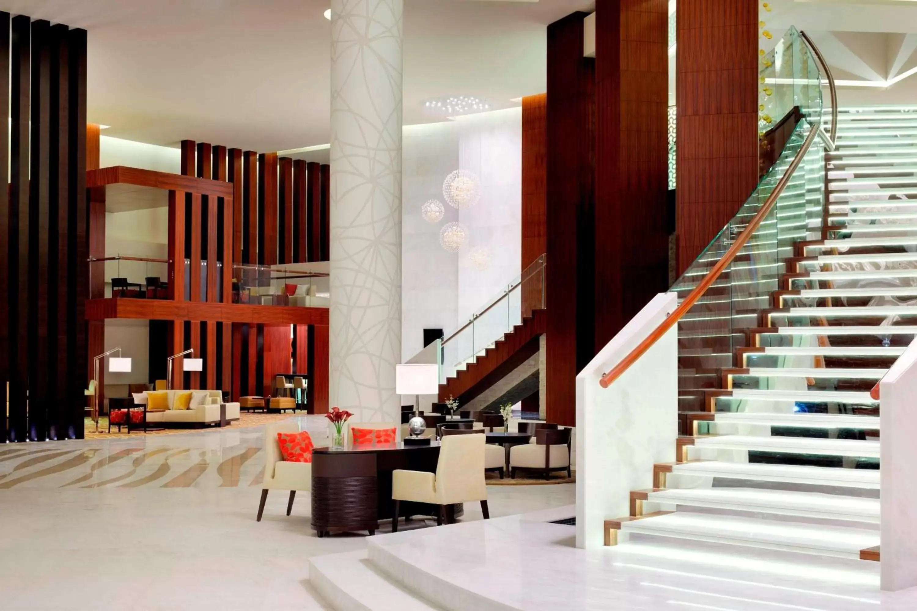 Lobby or reception in Marriott Hotel, Al Jaddaf, Dubai