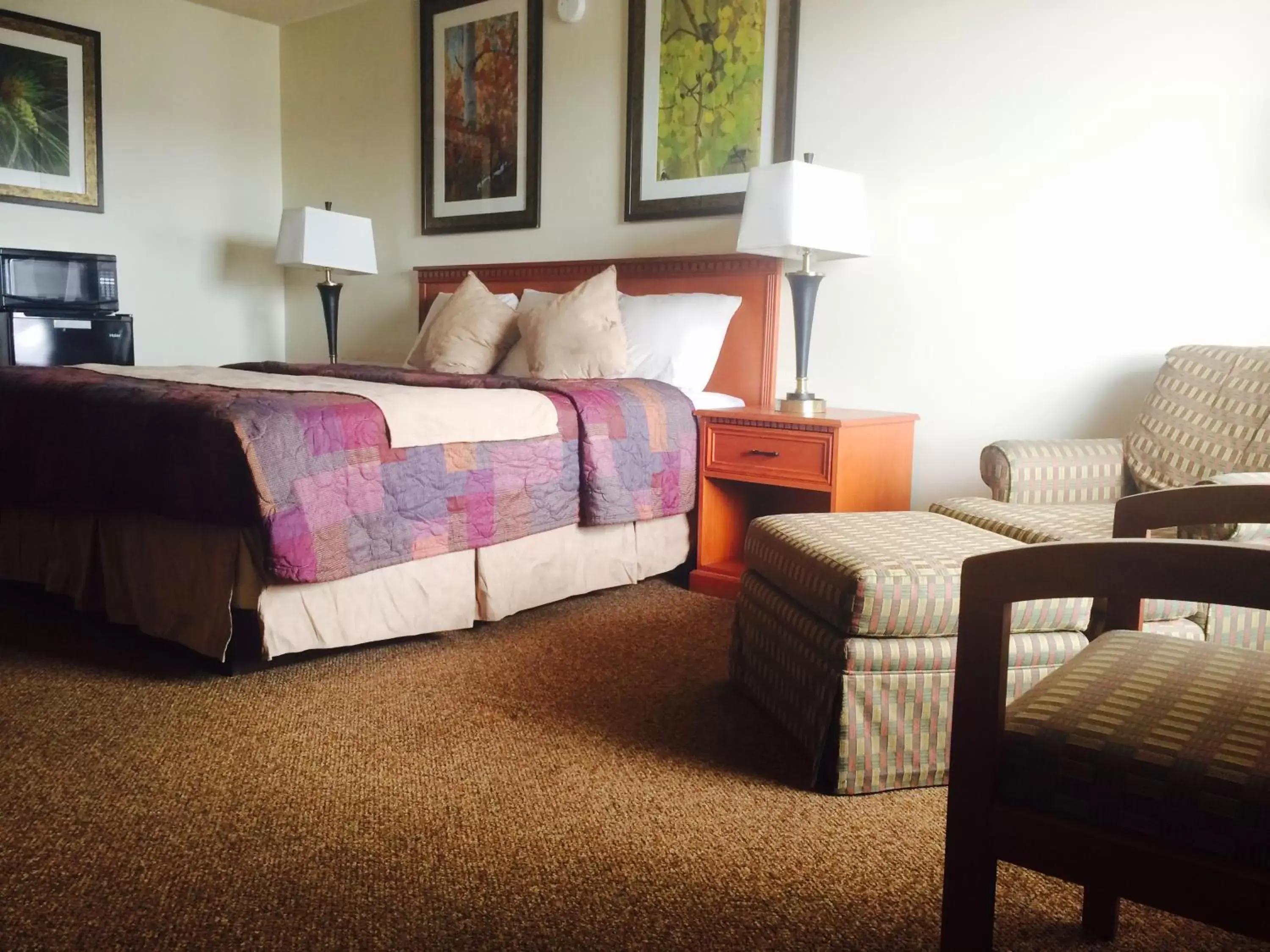 Bed in Budget Host Platte Valley Inn