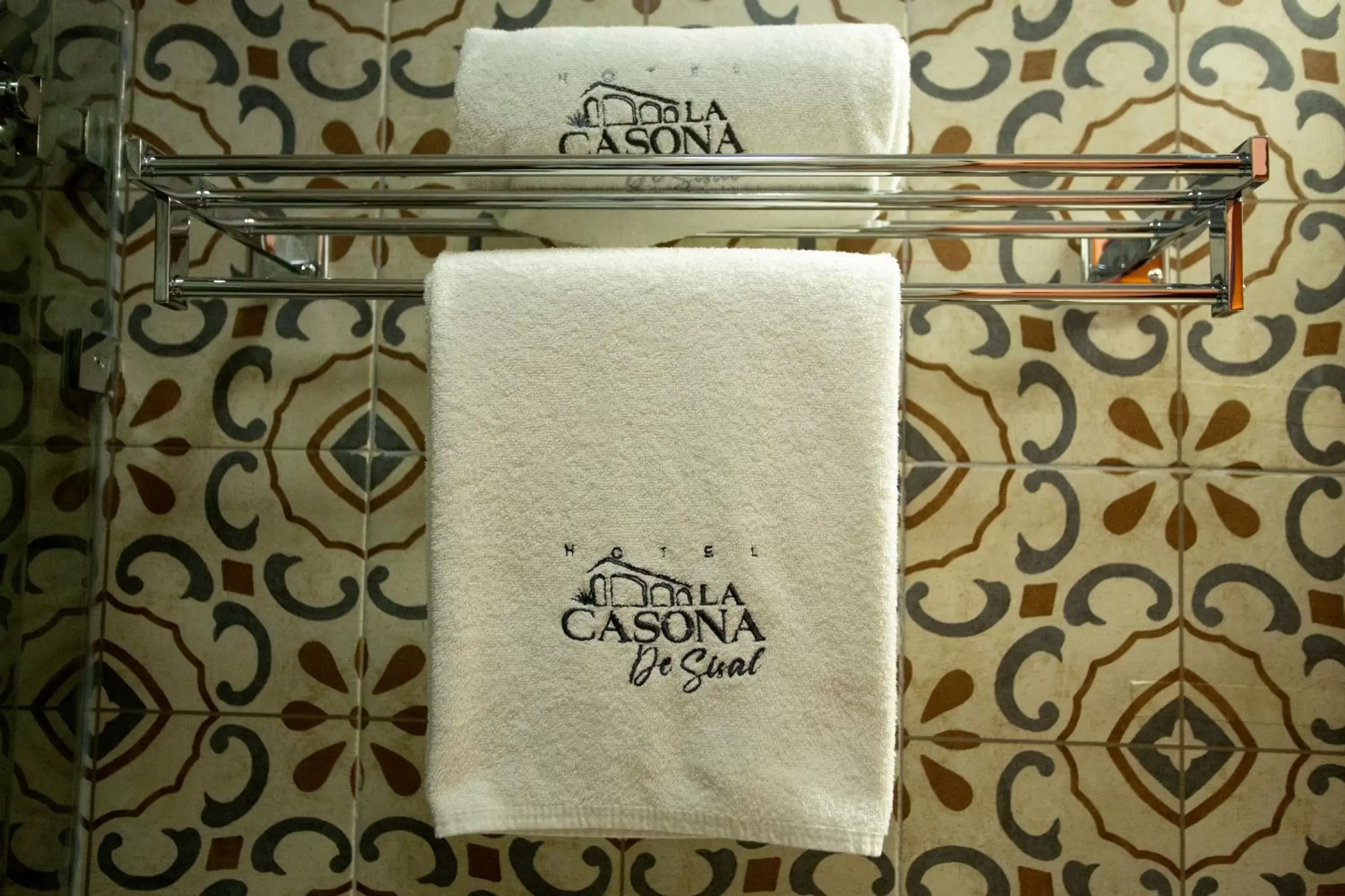 towels in La Casona de Sisal Hotel