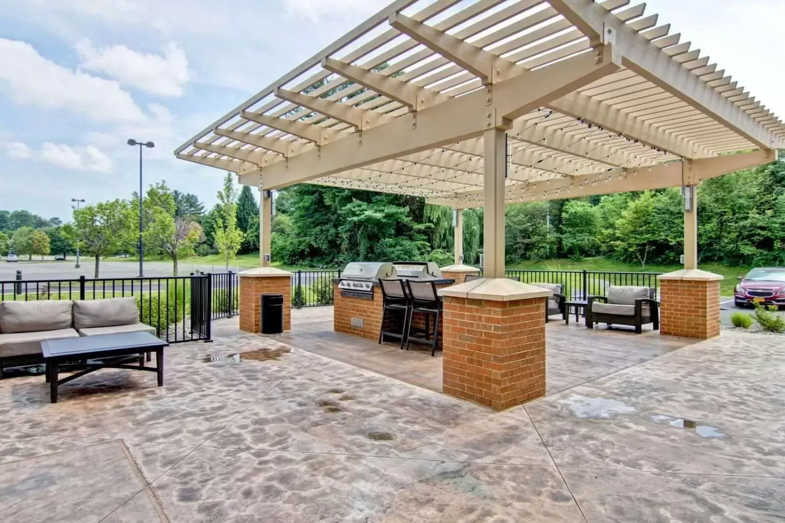 Patio in Homewood Suites By Hilton Clifton Park